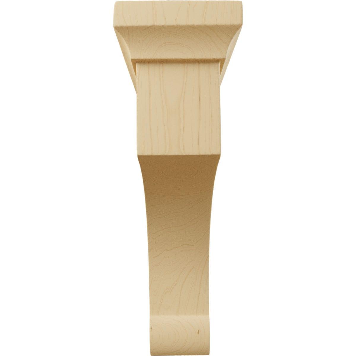 Alder Medium Wood Corbel Bracket 2.5"W x 6"D x 8"H