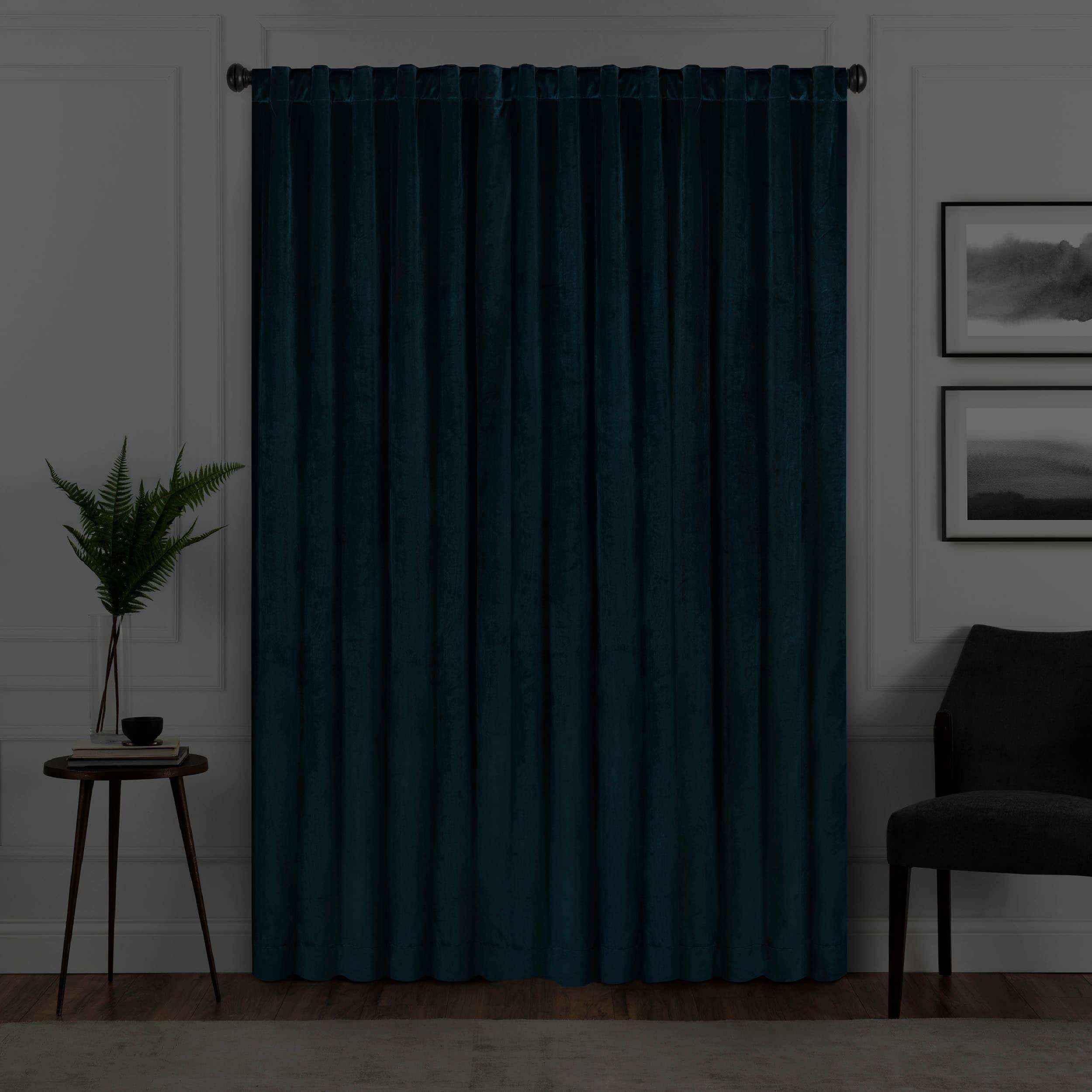 Eclipse Eclipse Harper Velvet Absolute Zero Blackout Window Panel