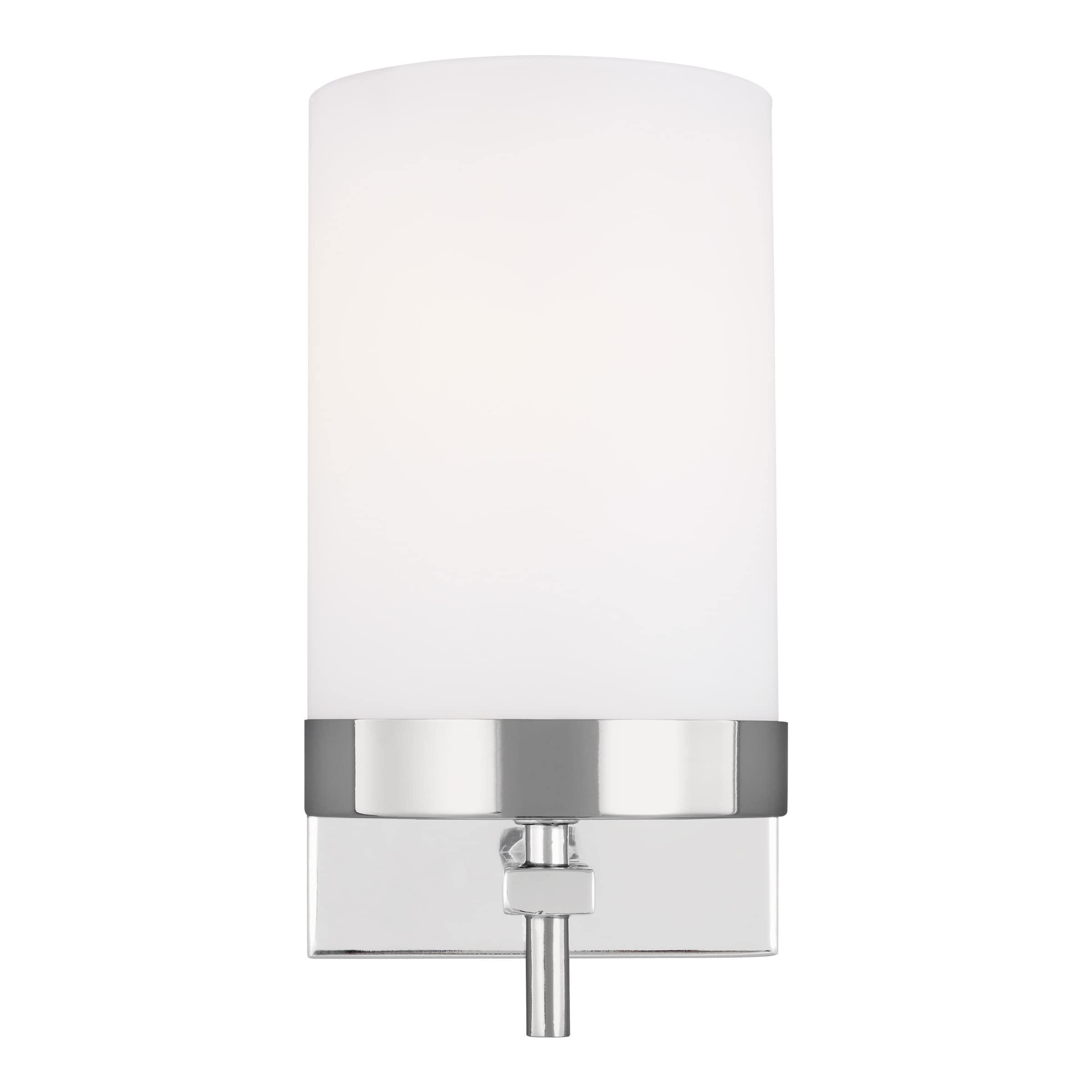 Zire Minimalist Chrome Cylinder Wall Sconce, Direct Wired