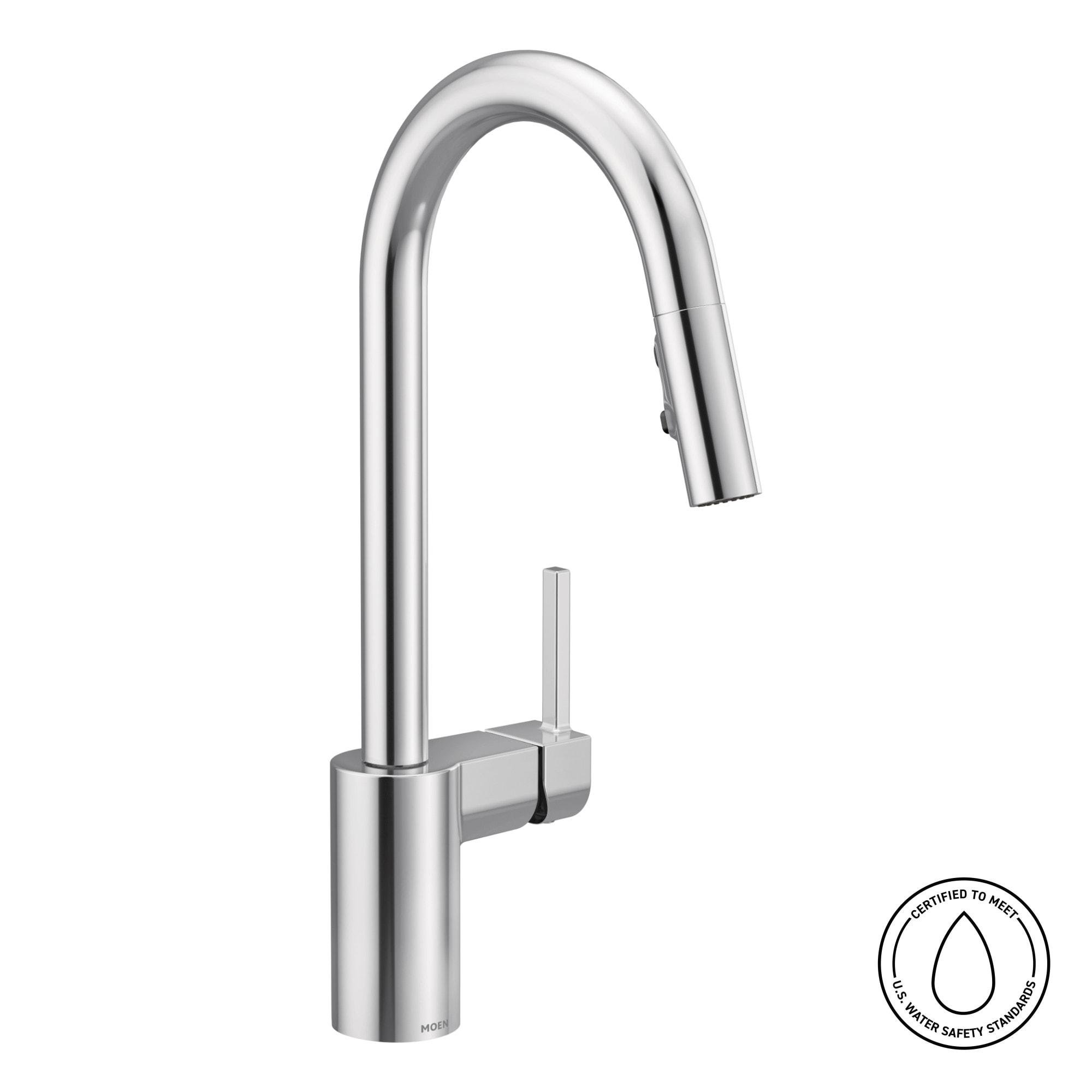 Moen Align One Handle Modern Kitchen Pulldown Faucet with Reflex and Power Clean Technology