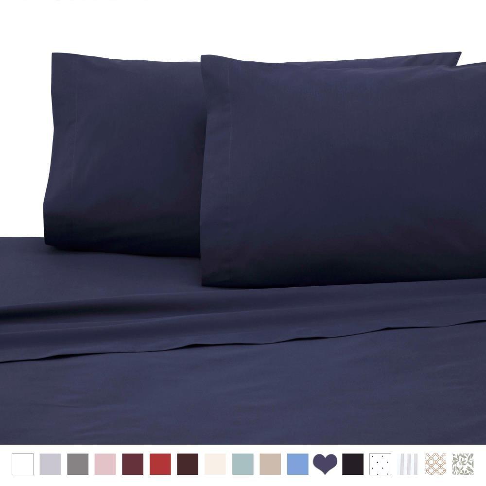 Martex 225 Thread Count Bed Sheets Light Weight, Soft Breathable Sheets, Brushed Cotton Rich Blend, Secure Fit, Wrinkle Resistant, Durable, Easy Care & Comfy Sheets