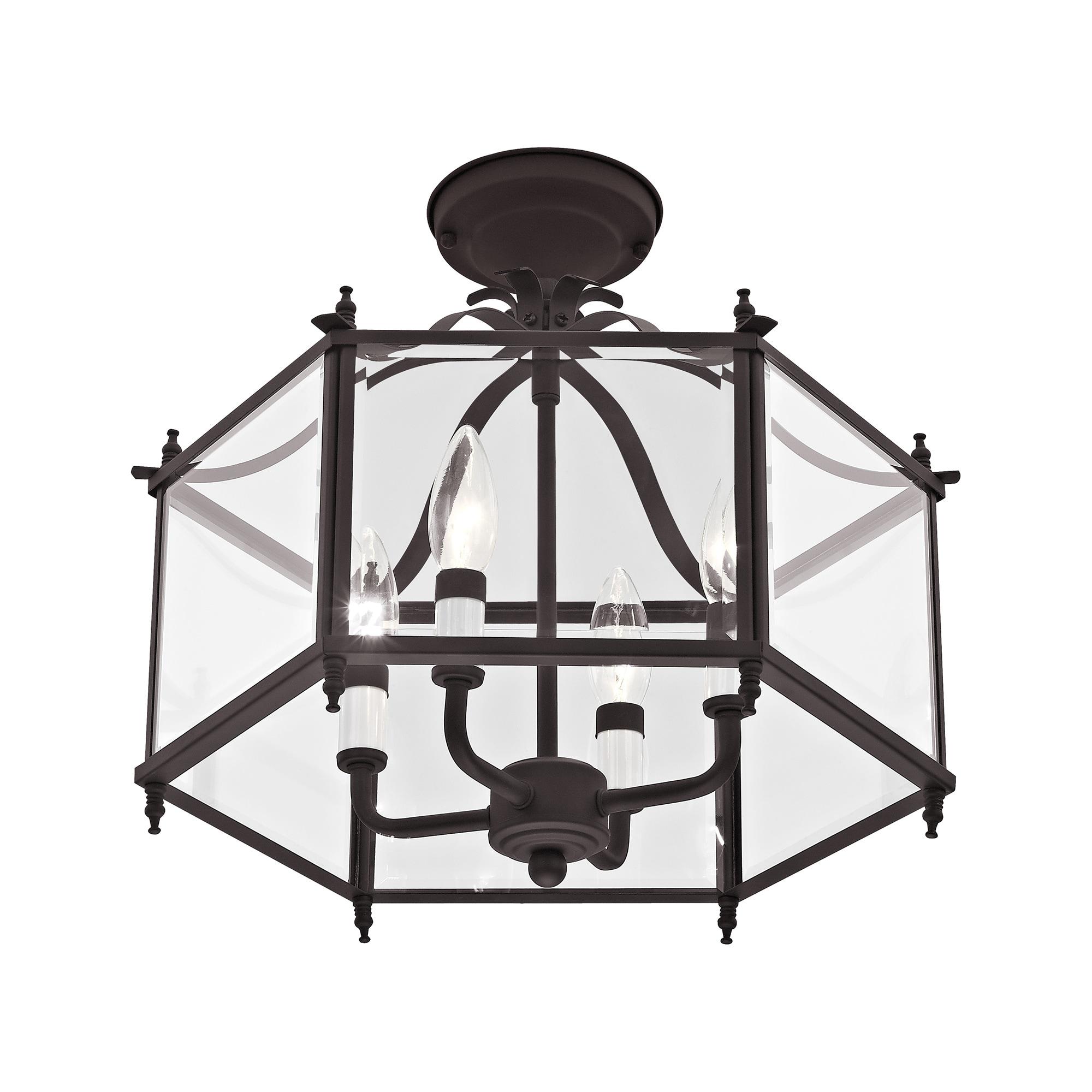 Livex Lighting Livingston 4 - Light Pendant in  Bronze