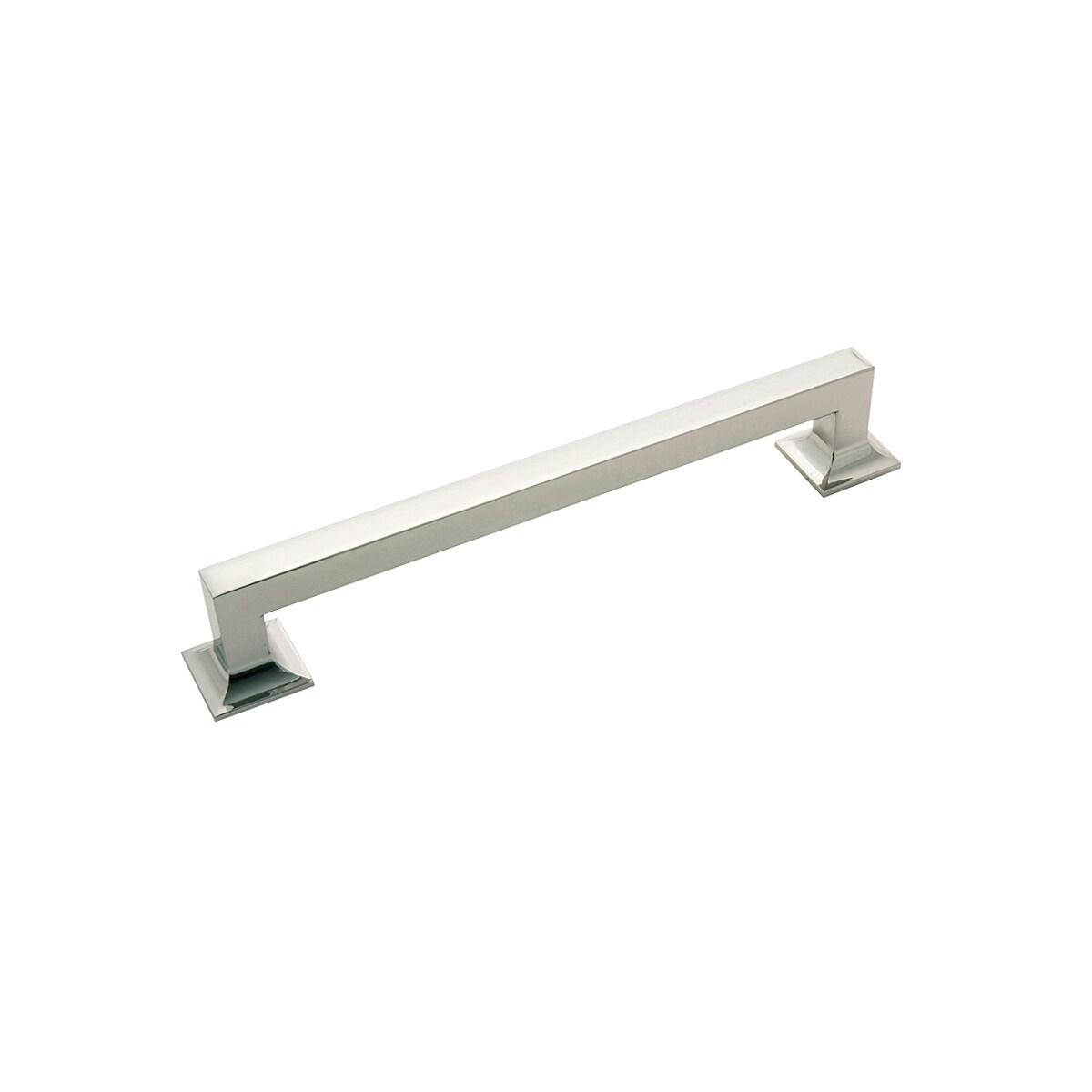 Polished Nickel Modern Appliance Handle with Mounting Hardware