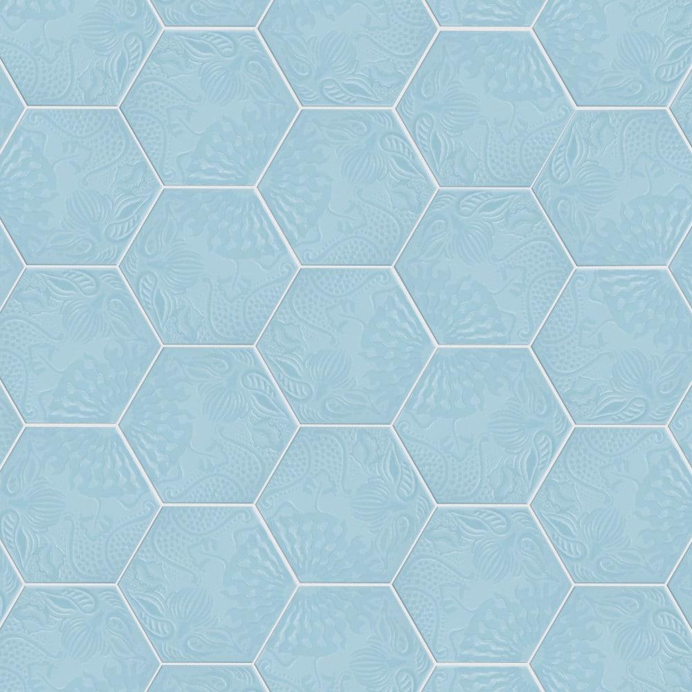 Gaudi Hex 9" x 10" Porcelain Patterned Wall & Floor Tile