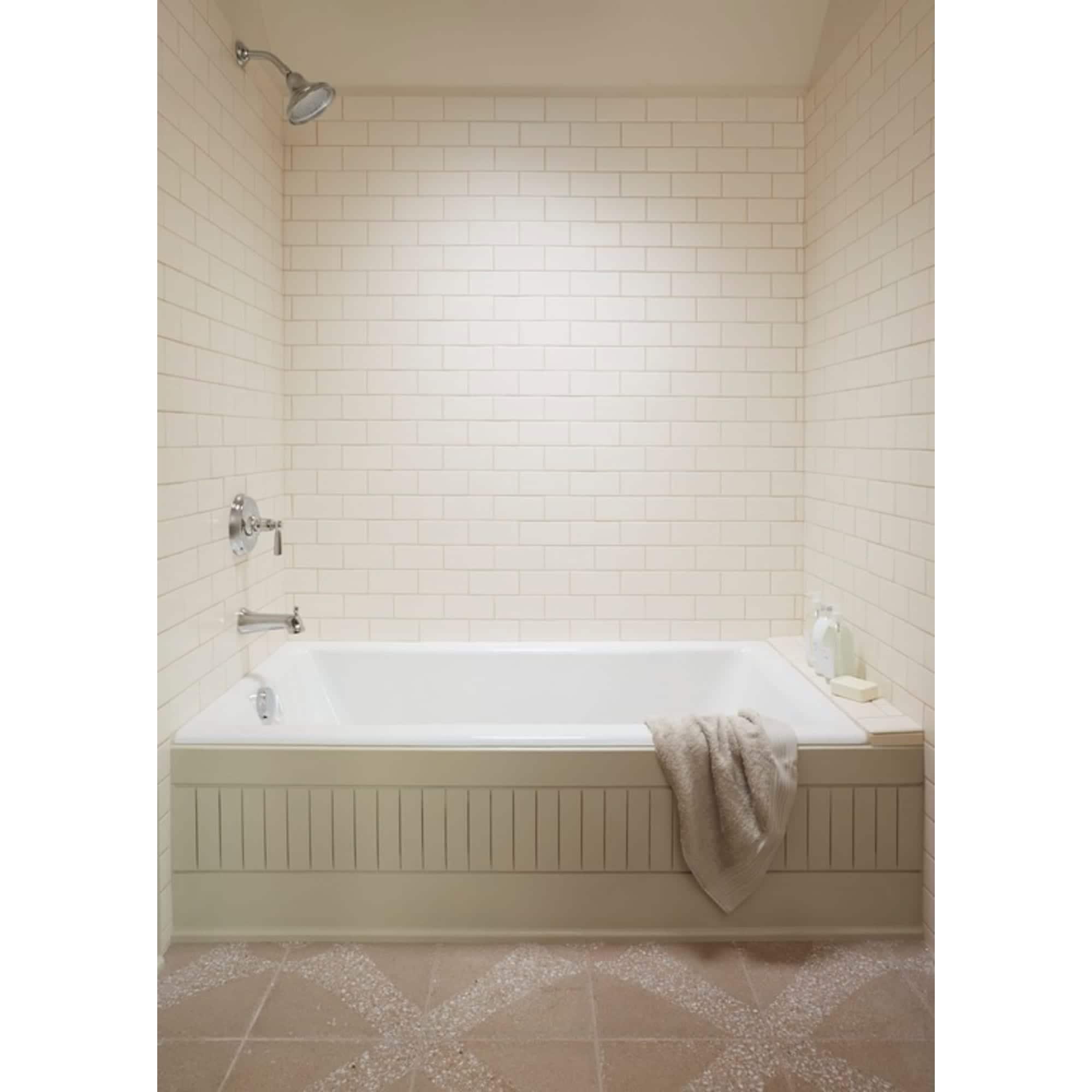 Tea-for-Two for Two 60" x 32" Drop-In Soaking Bathtub