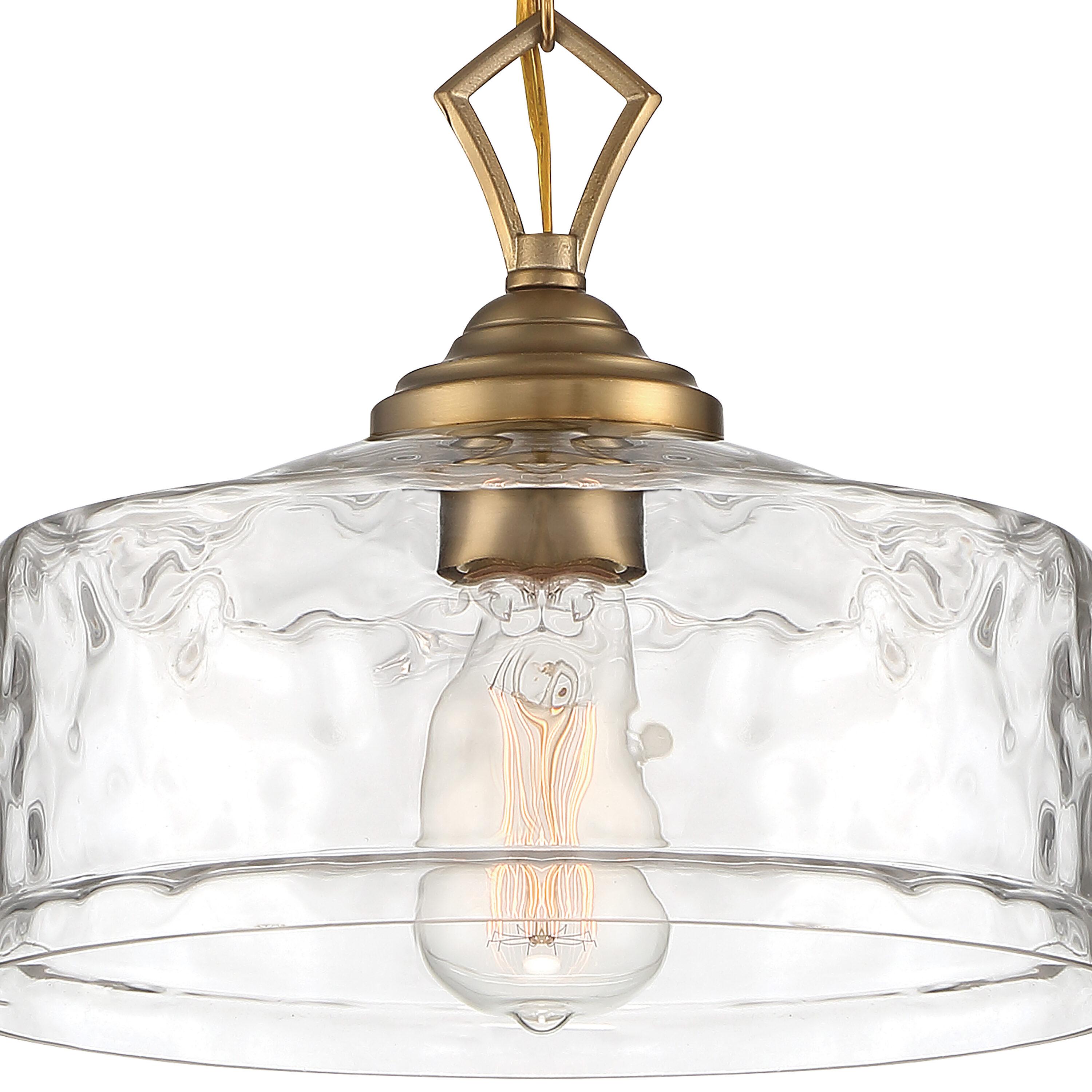 Designers Fountain - Drake - One Light Down Pendant-Brushed Gold Finish