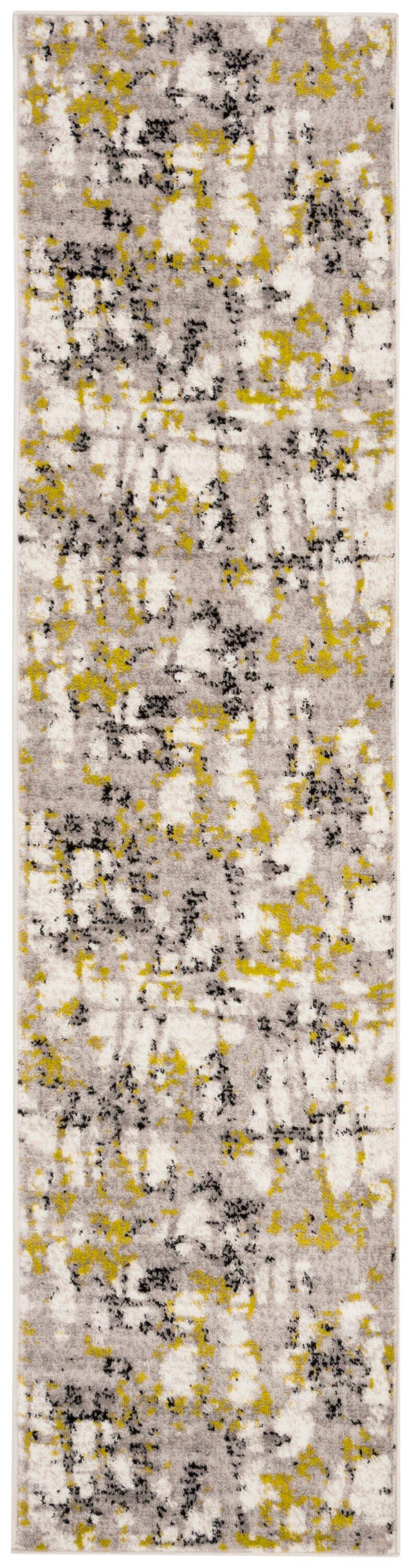 Skyler SKY193 Power Loomed Indoor Runner Rug - Grey/Green - 2'x8' - Safavieh
