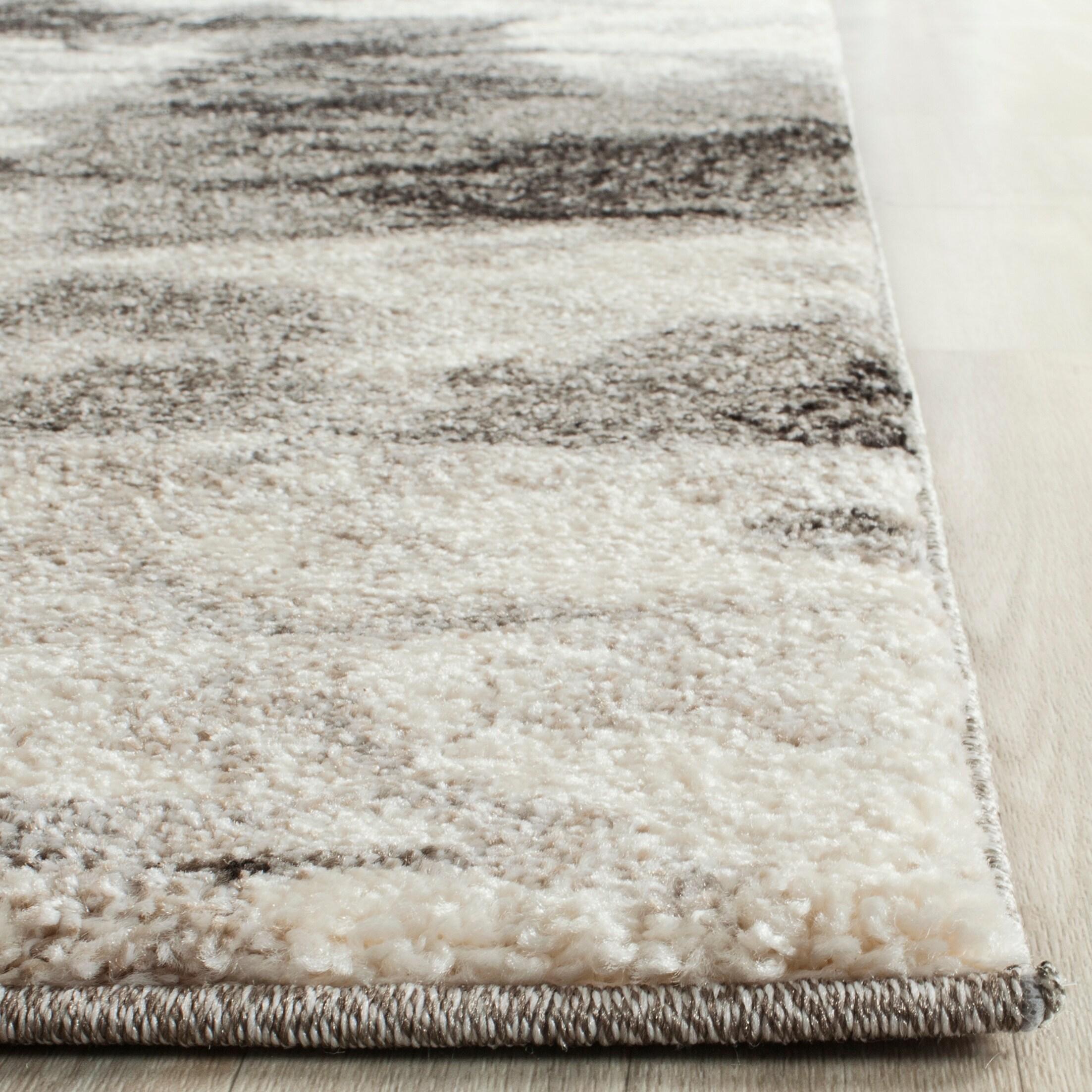 Retro RET2141 Power Loomed Indoor Area Rug - Cream/Grey - 4'x6' - Safavieh.