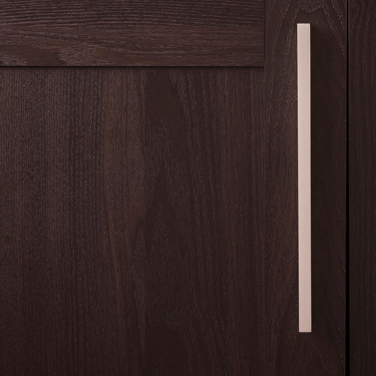 Hickory Hardware 1 Pack Solid Core Kitchen Cabinet Pulls, Luxury Cabinet Handles, Hardware for Doors & Dresser Drawers, 8-13/16 Inch (224mm) Hole Center, Toasted Nickel, Streamline Collection