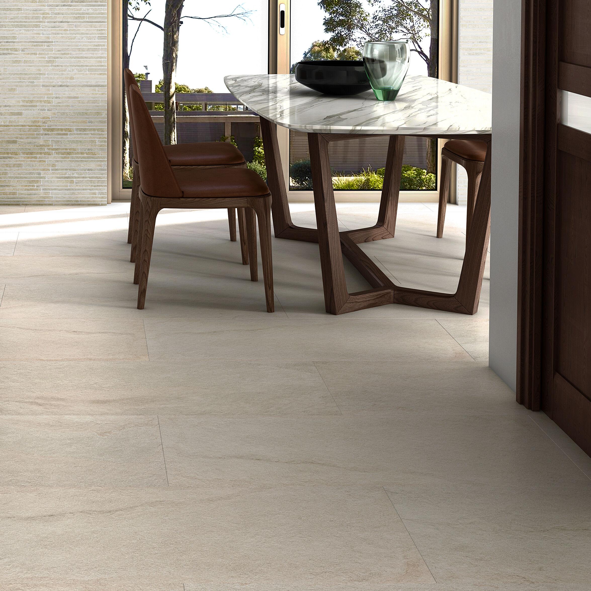 23.62in. x 47.24in. Matte Limestone Look Porcelain Floor and Wall Tile (15.49 Sq. Ft./Case)