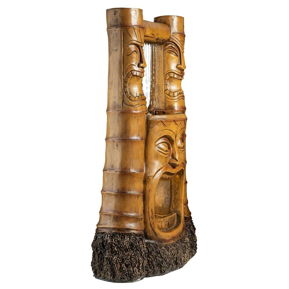 Design Toscano Tiki Gods of Hawaiian Islands LED Garden Fountain