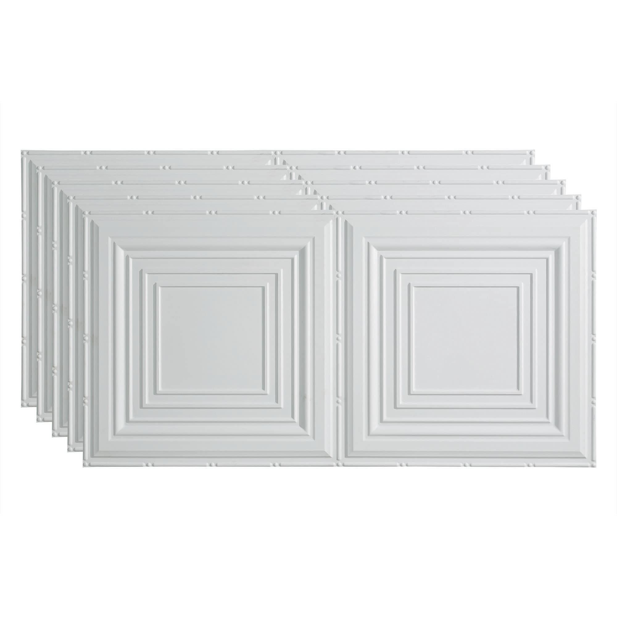 24.375'' L x 48.375'' W Textured Vinyl Glue Up Ceiling Tile