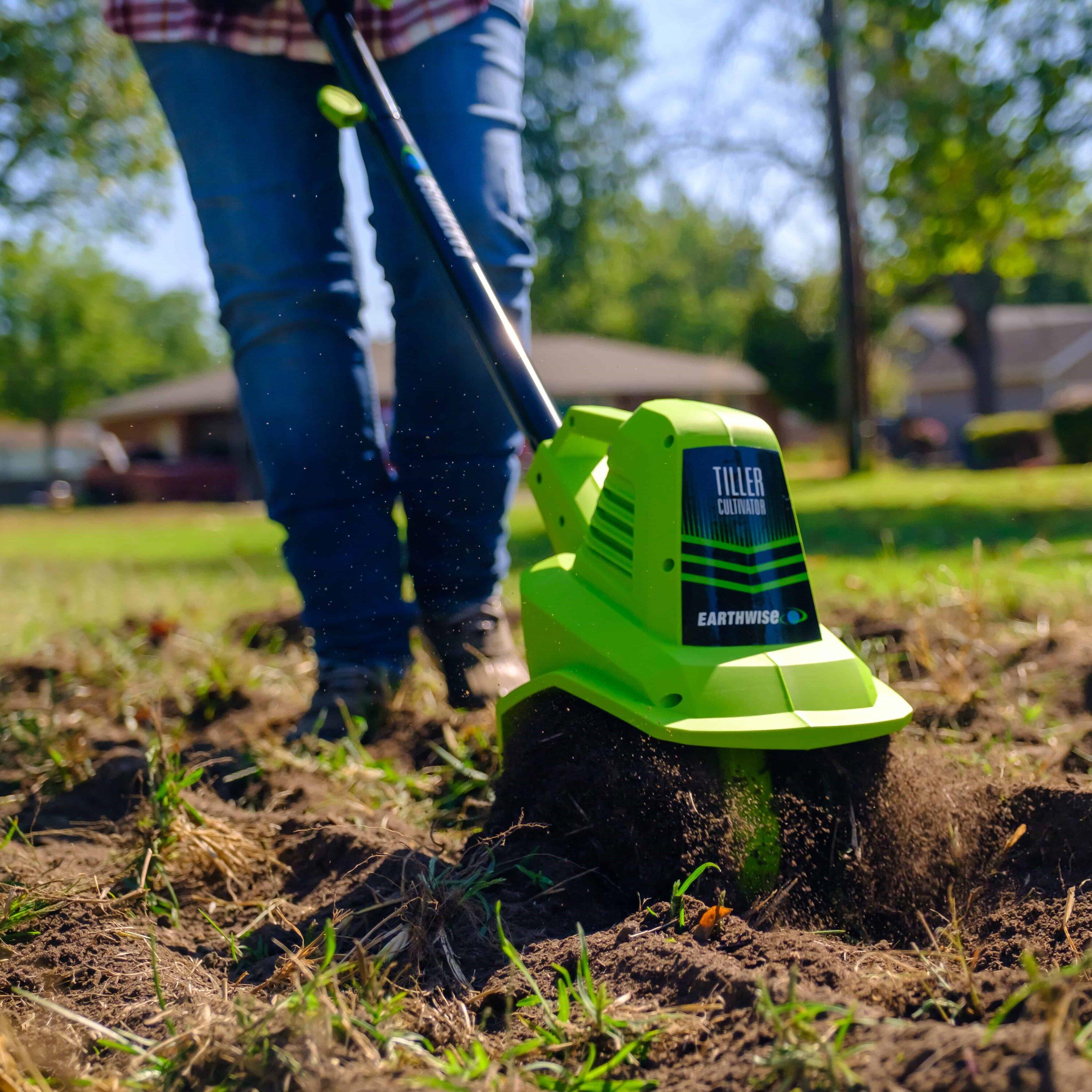 Earthwise 20-Volt 7.5-Inch Cordless Electric Garden Tiller Cultivator