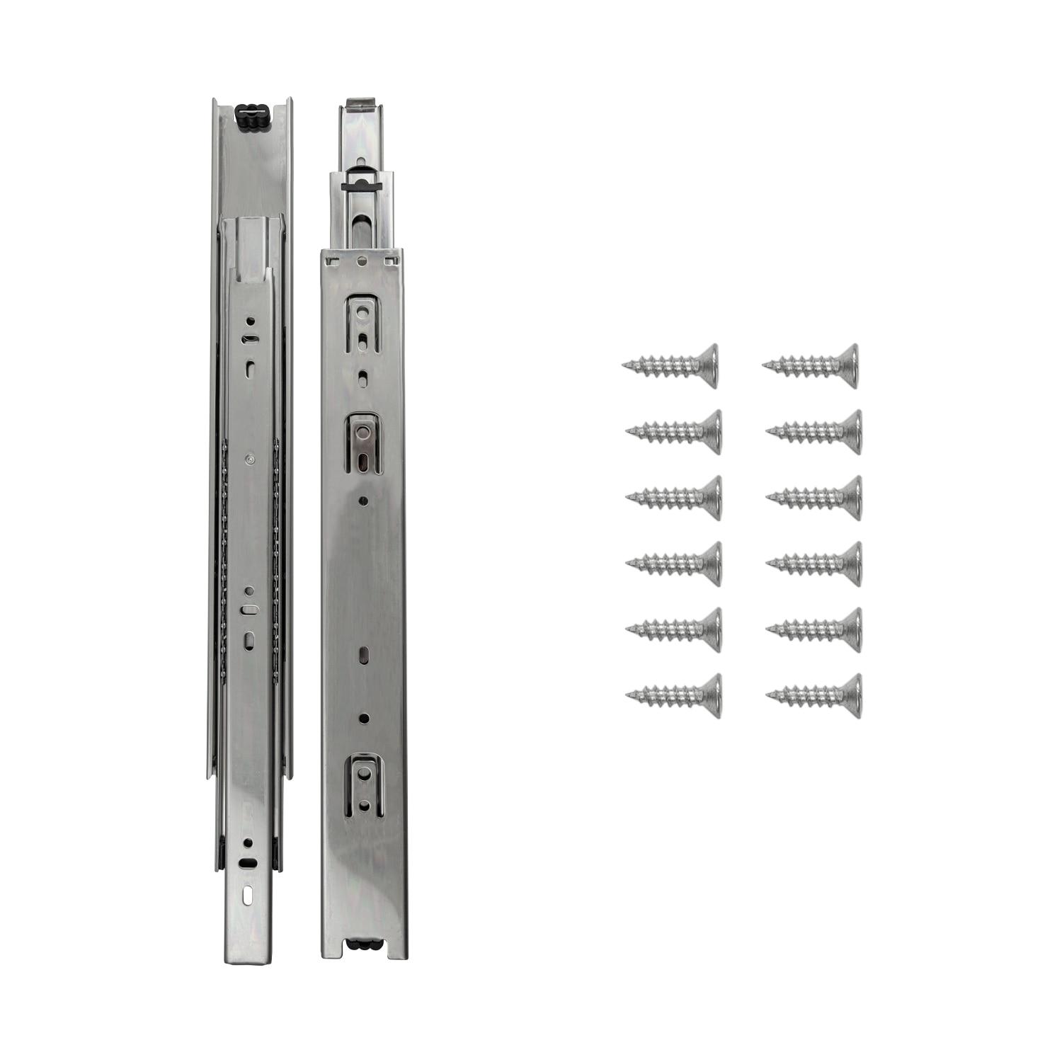 Drawer Slide Side Mount Full Extension Cadmium Finish