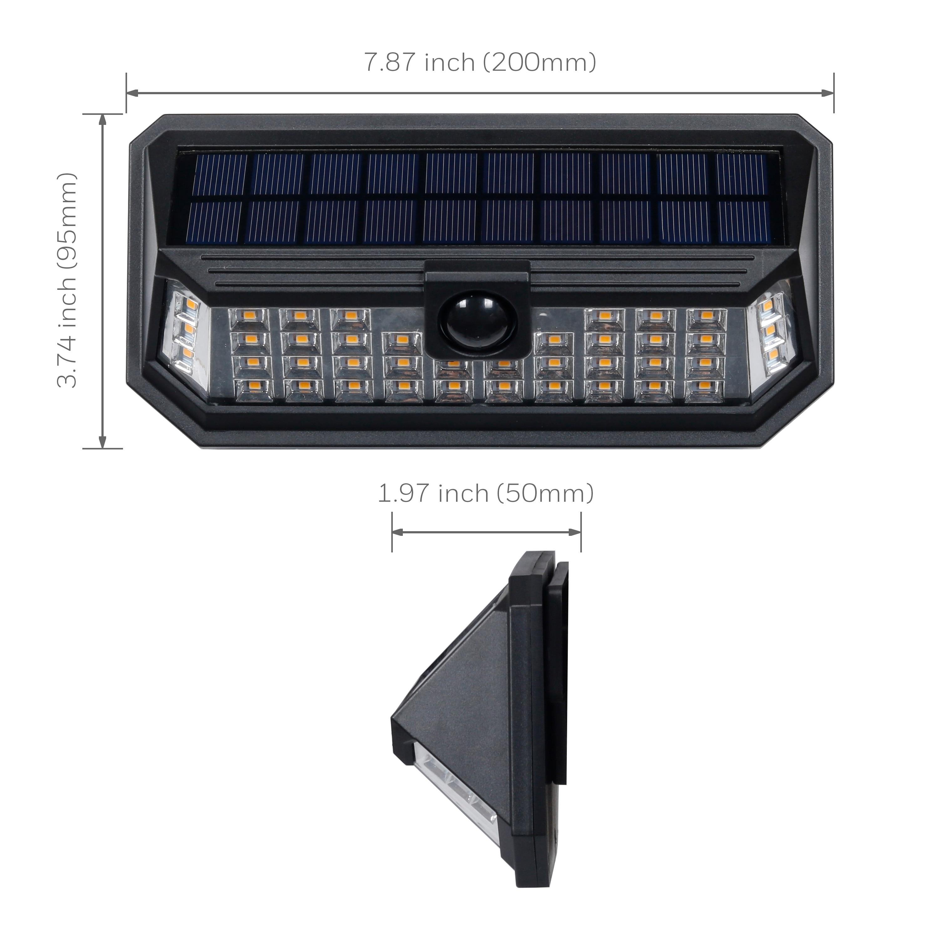 1 - Head LED Solar Powered Outdoor Security Wall Pack