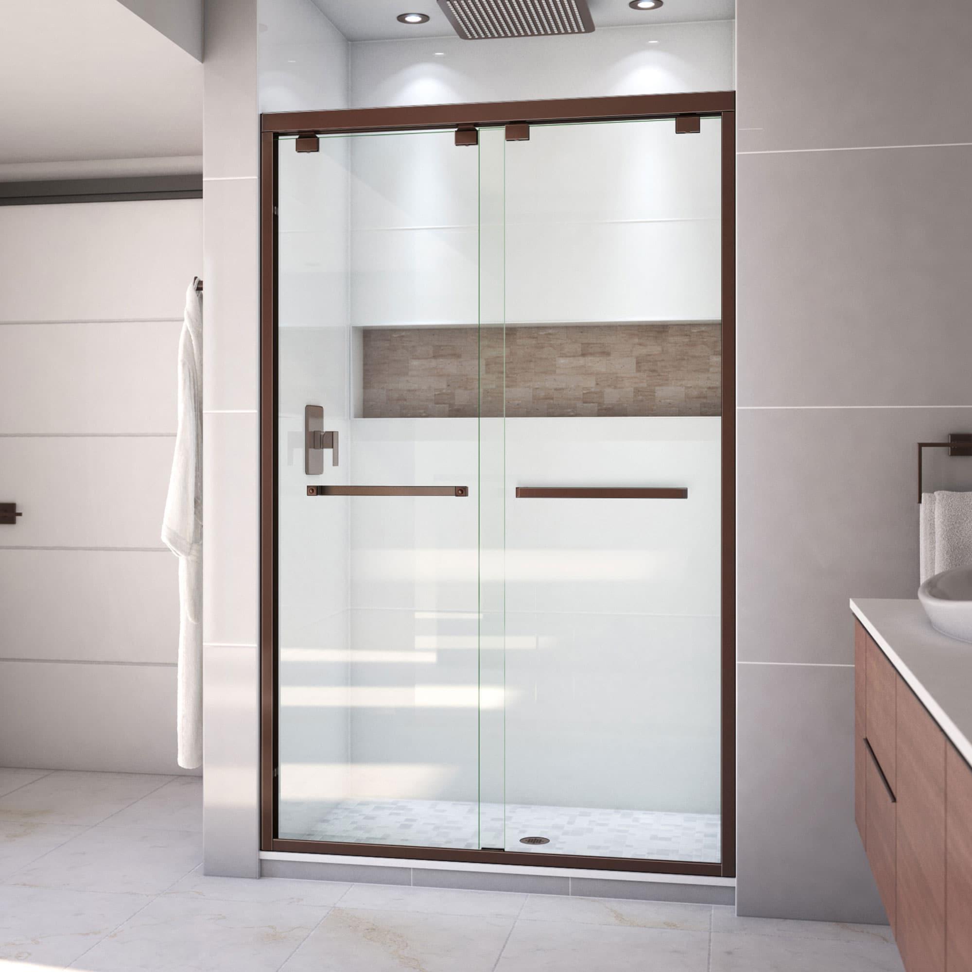 Encore 44" W x 76" Frameless Shower Door with ClearMax Technology
