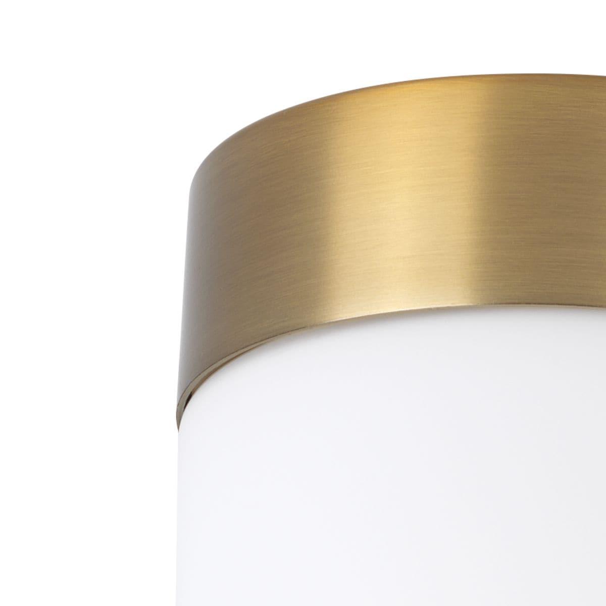 Progress Lighting Elevate 1-Light Mini Pendant, Steel, Brushed Bronze, Etched White Glass Shade