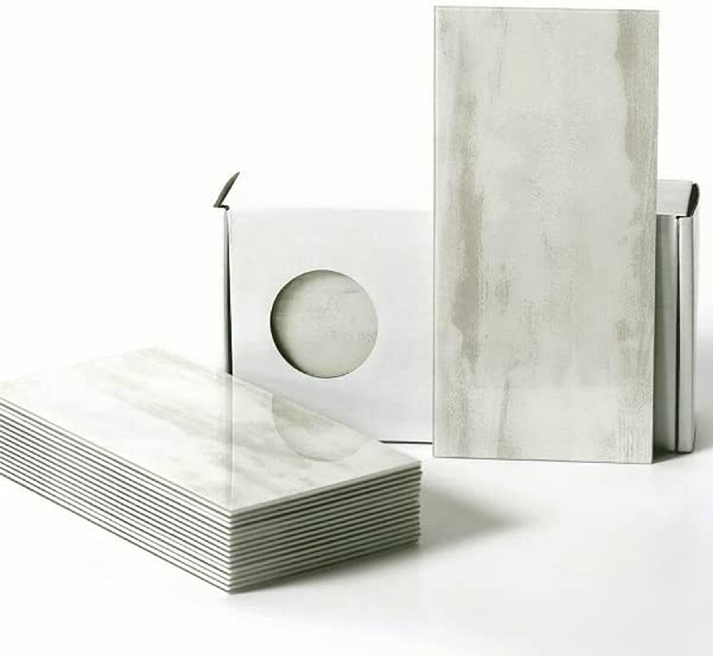 4'' W x 8'' L PVC Peel and Stick Subway Tile