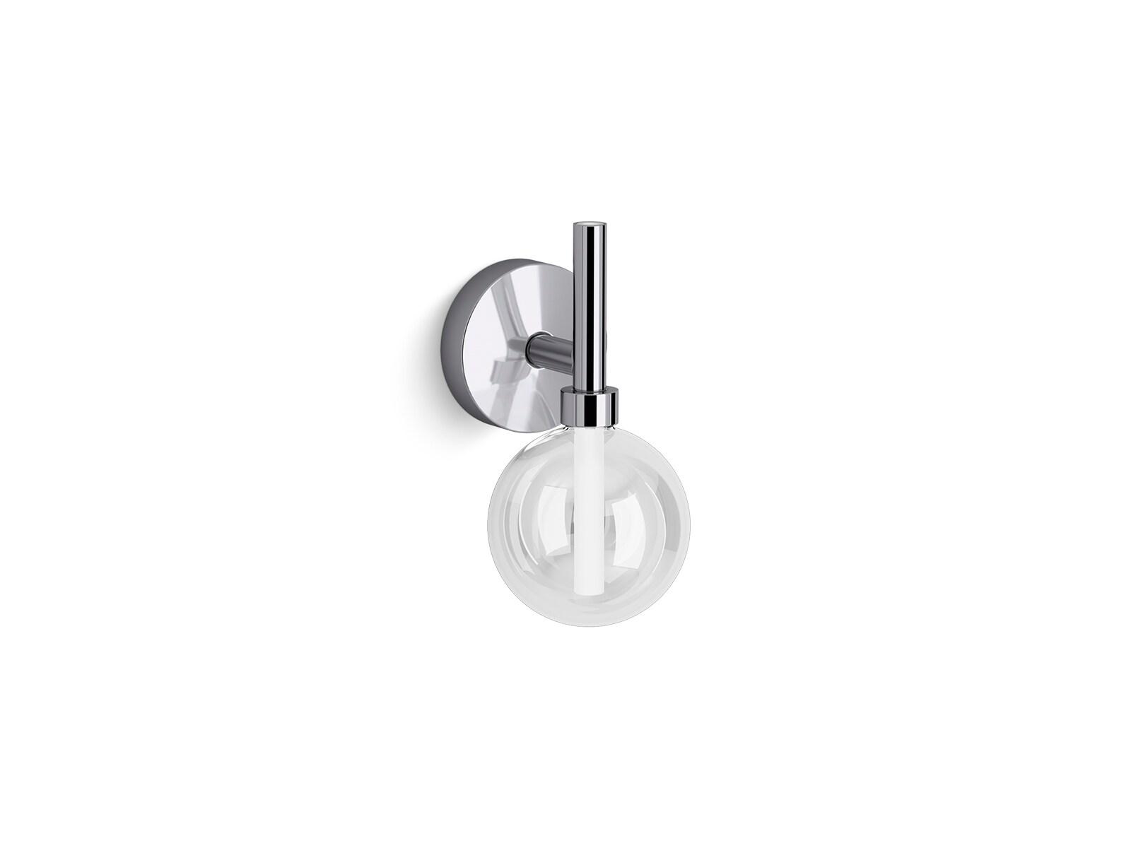 Polished Chrome 12" Dimmable LED Lacemaker Sconce