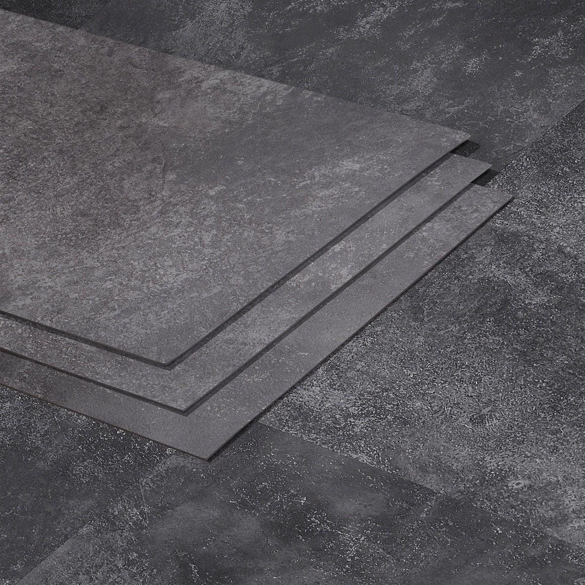 Bond Tile Revive 12mil Metalcrete 12.4" x 24.4" Waterproof Glue Down Luxury Vinyl Tile (36 Sq. Ft. / Case)