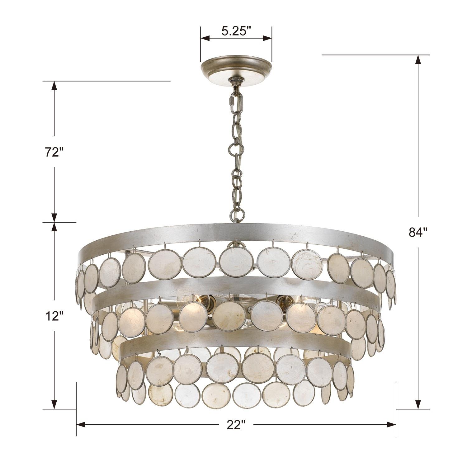 Crystorama Lighting - Six Light Chandelier - Chandelier - Coco - Six Light
