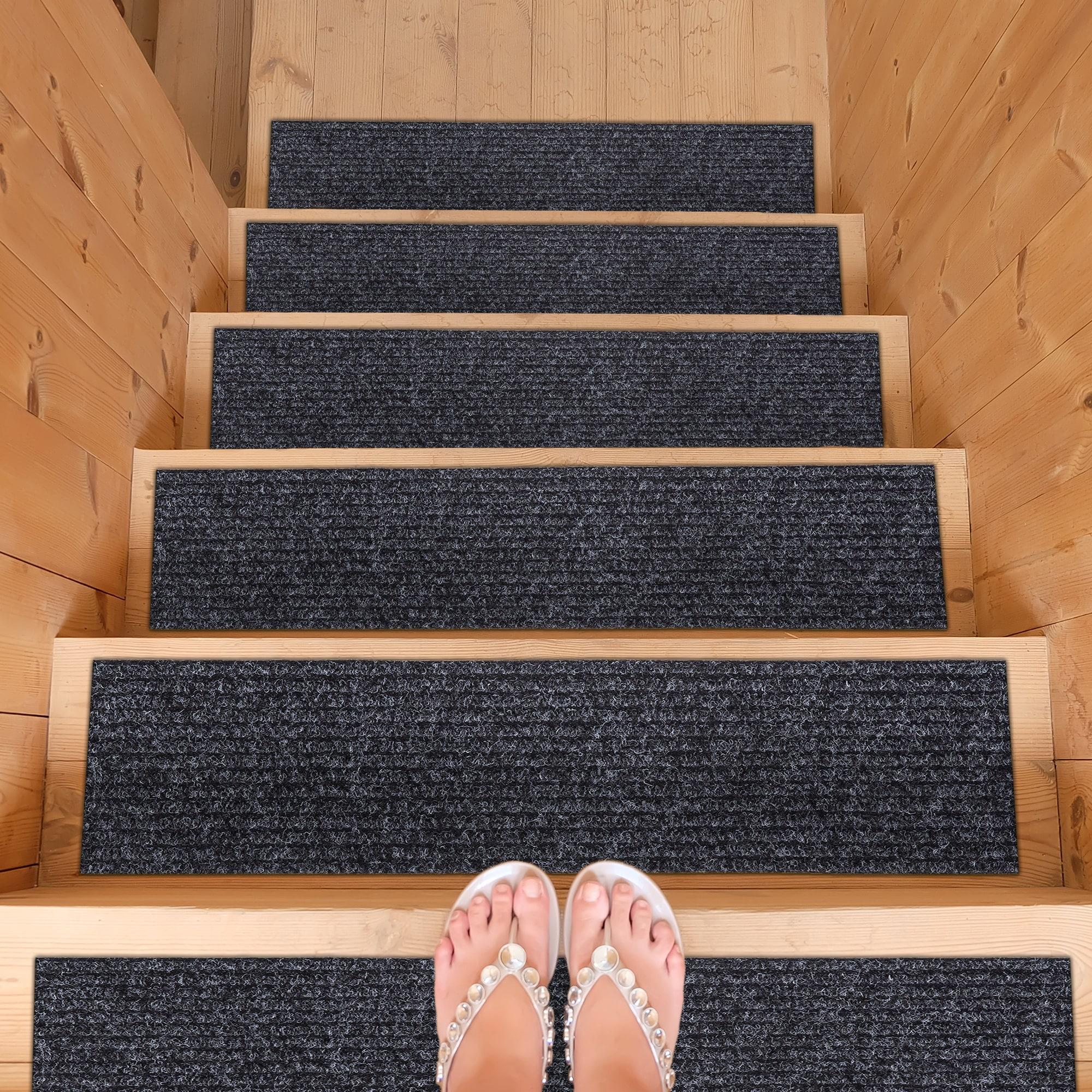 Ottomanson Lifesaver Non-Slip Rubberback Scrape Rib Indoor/Outdoor Stair Treads & Reviews | Wayfair