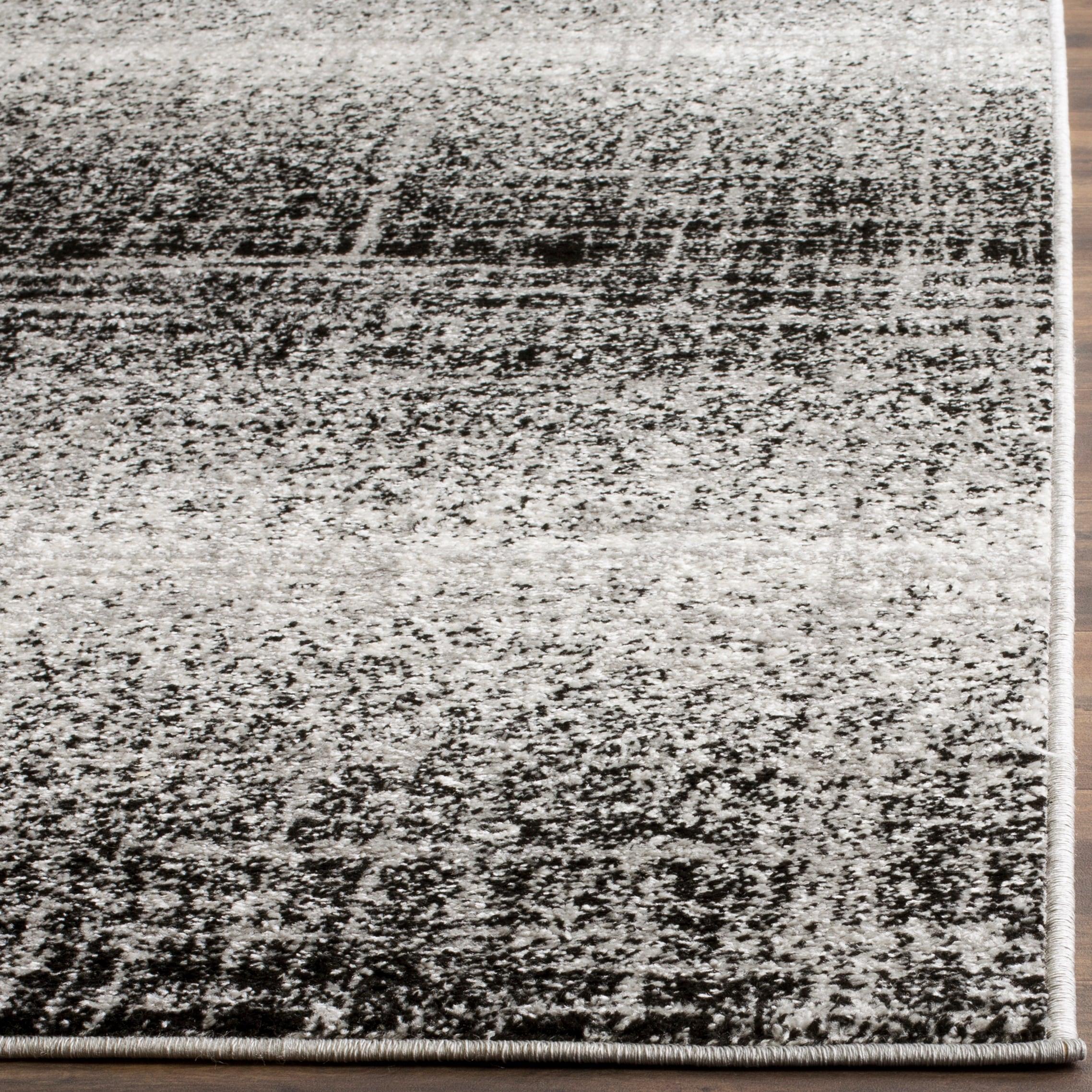 Adirondack ADR116 Machine Made Indoor Accent Rug - Silver/Black - 3'x5' - Safavieh