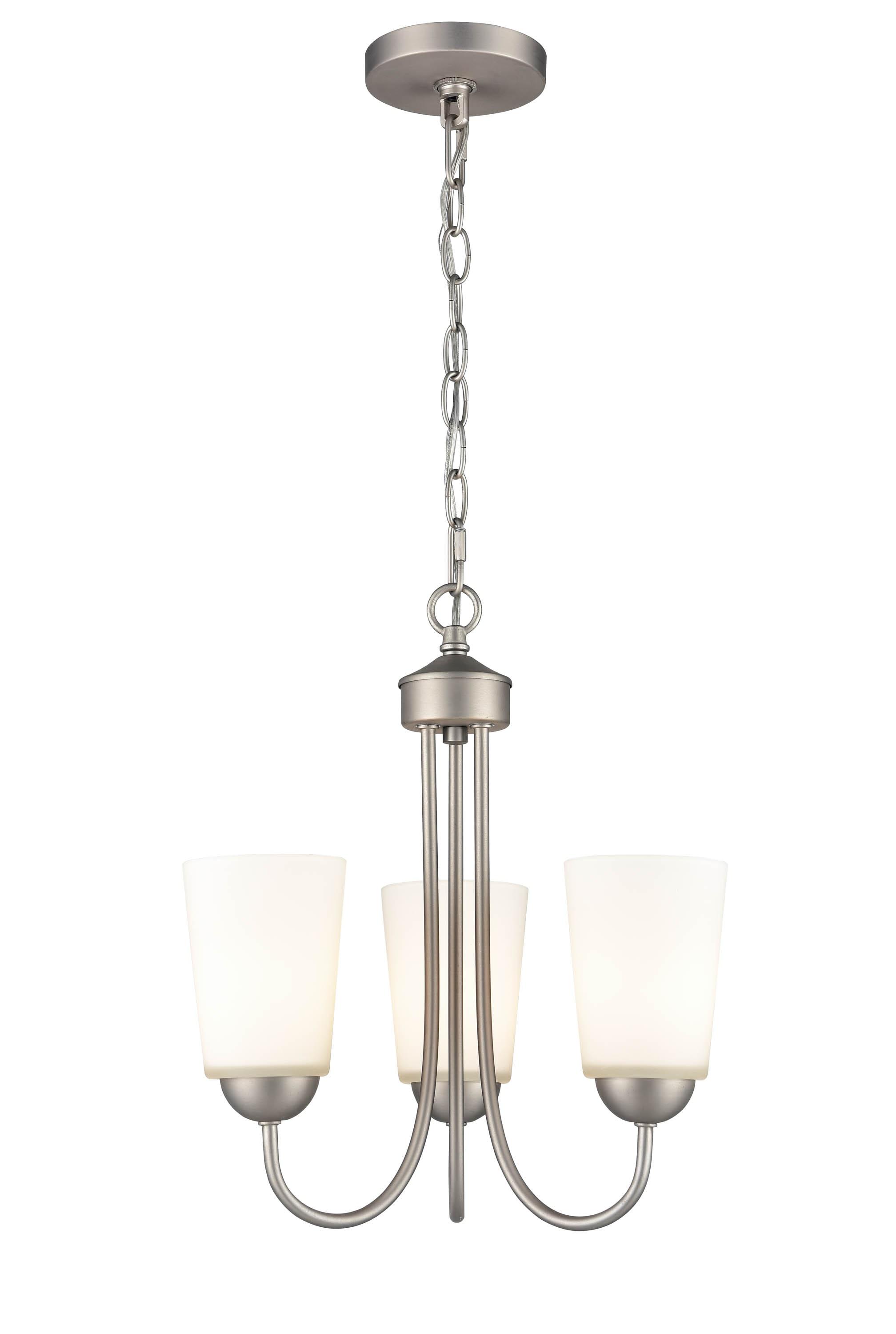 Millennium Lighting Ivey Lake 3 - Light Chandelier in  Satin Nickel