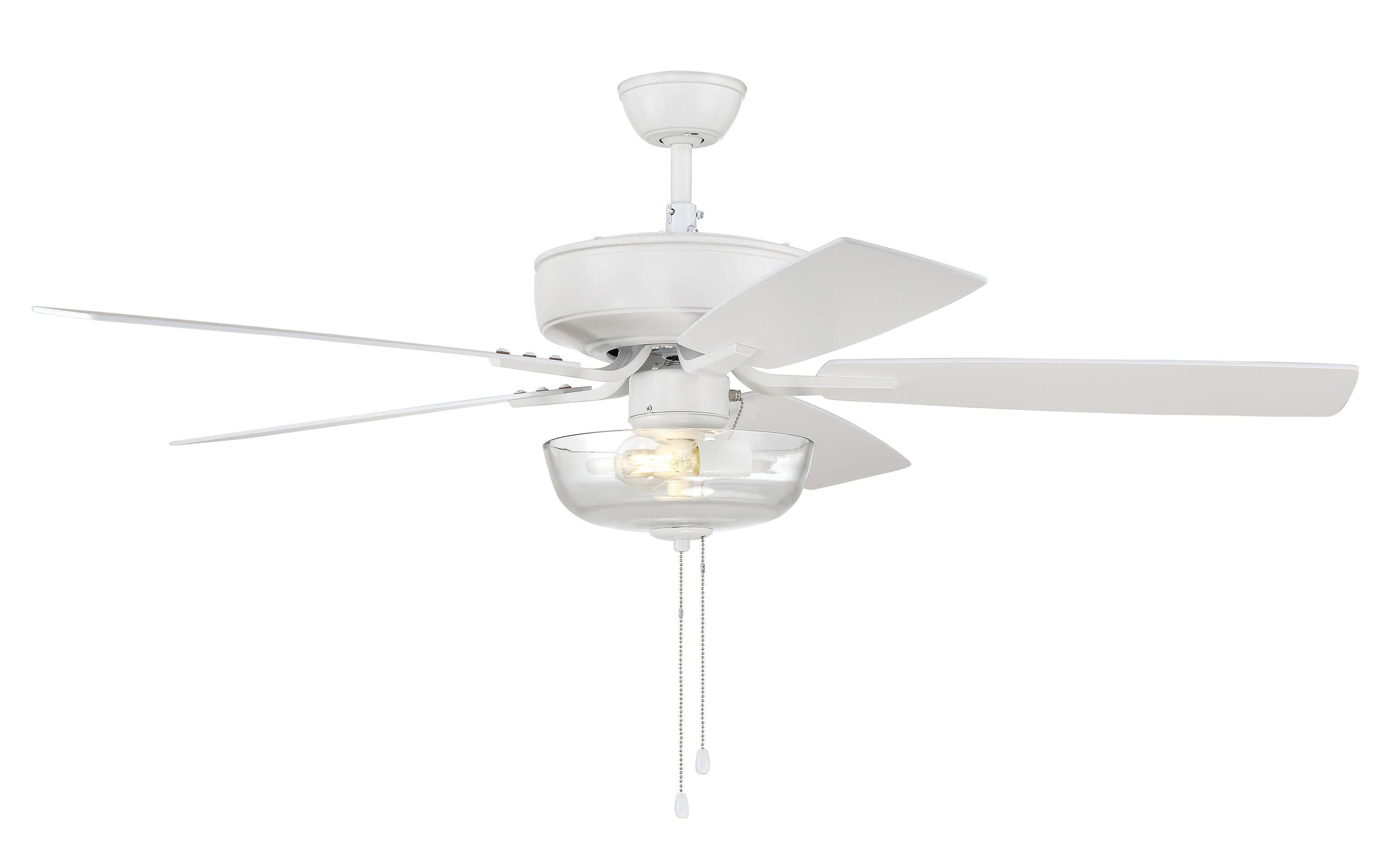 Pro Plus 101 Clear Bowl Light Kit 52'' Ceiling Fan with Light Kit