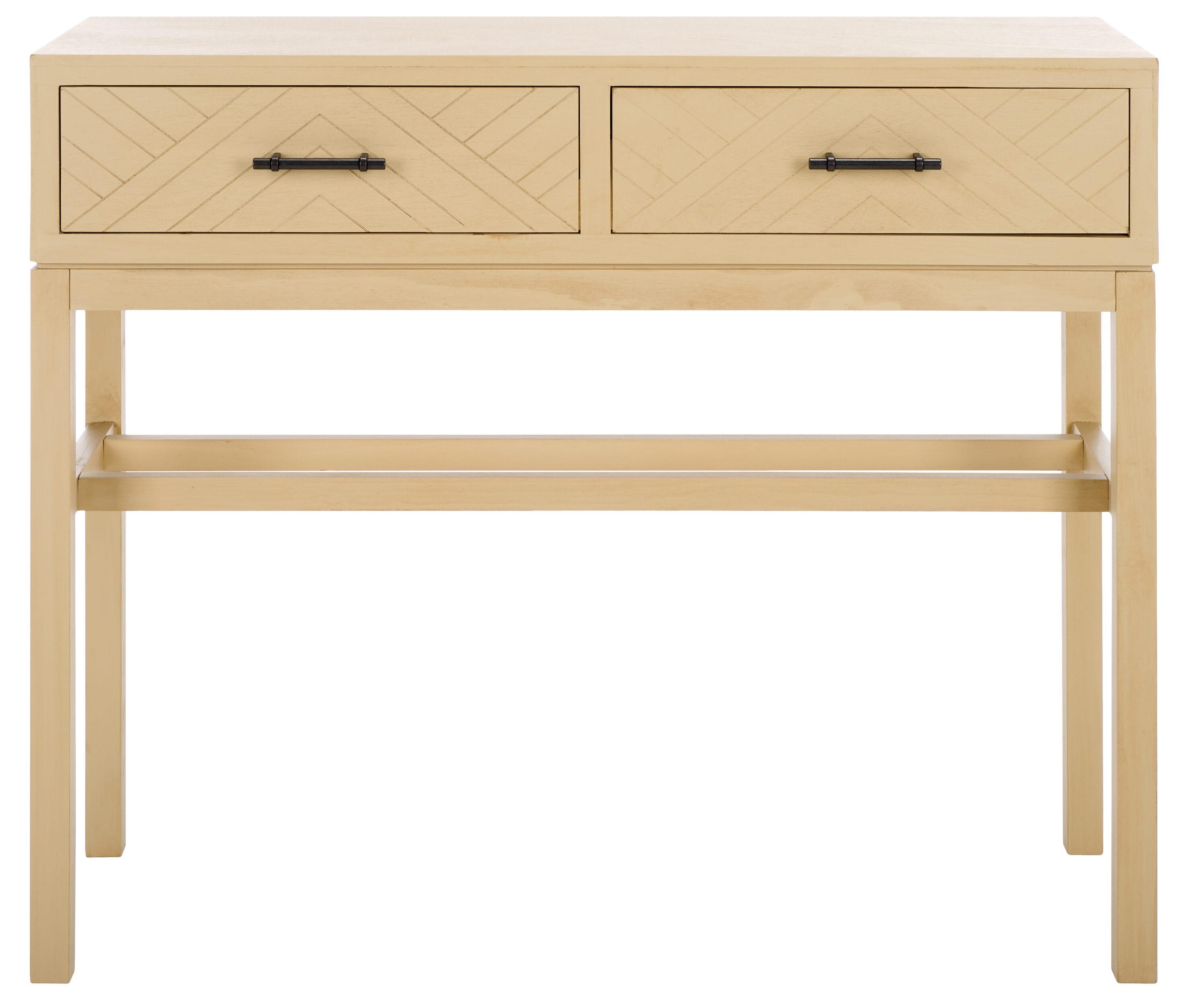 Ajana 2 Drawer Console Table - CNS5709D - Beige - Safavieh