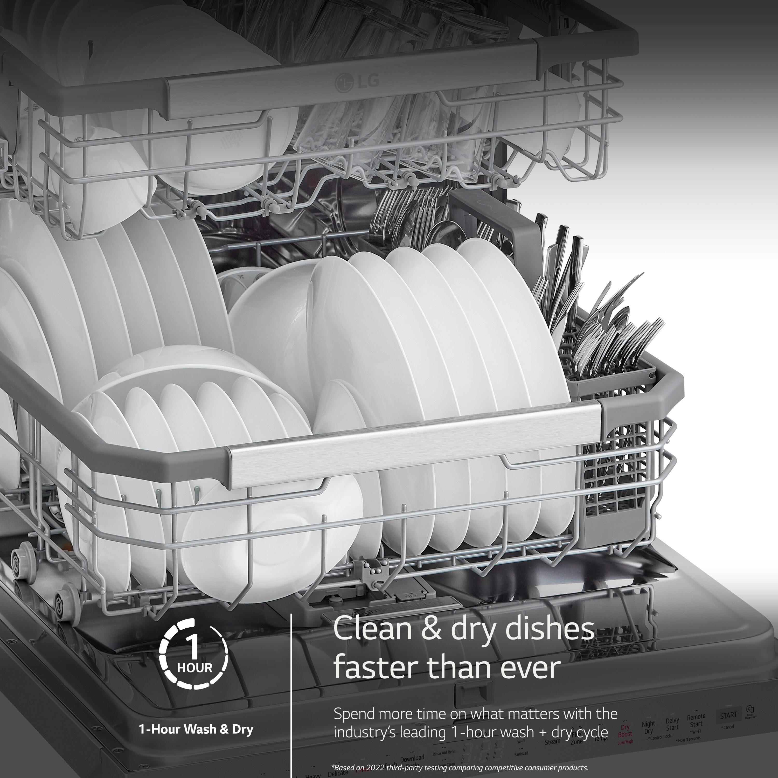 LG LG Smart Top Control Dishwasher with 1-Hour Wash & Dry, QuadWash® Pro, TrueSteam®, and Dynamic Heat Dry™ LDTH7972D