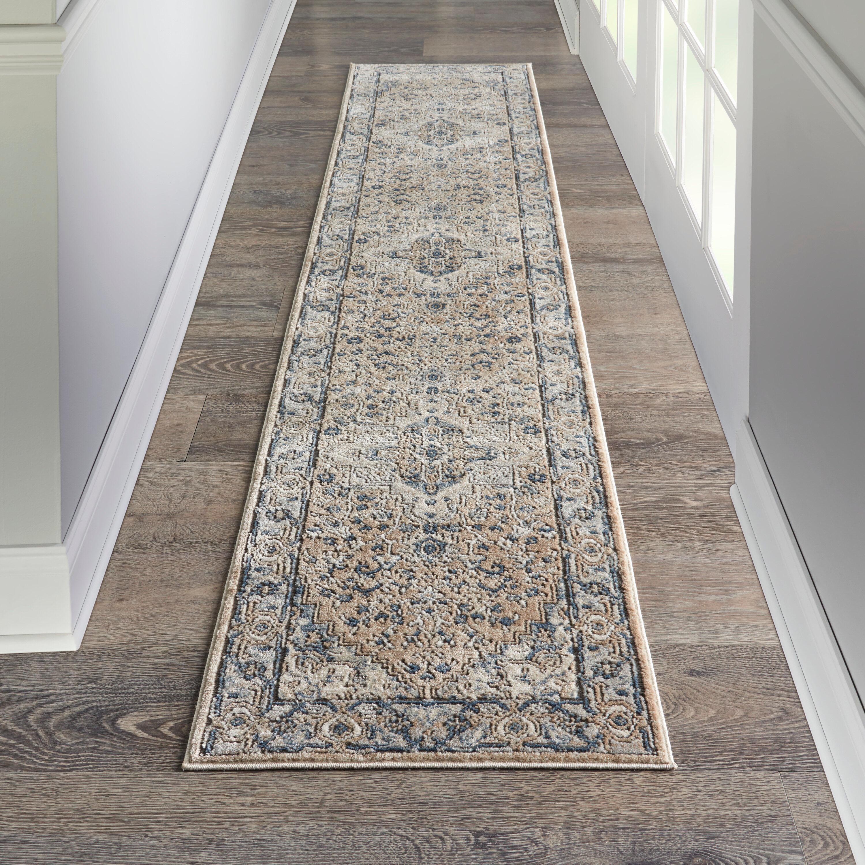 Nourison Concerto 2'2" x 10' Ivory Grey Taupe Vintage Indoor Rug