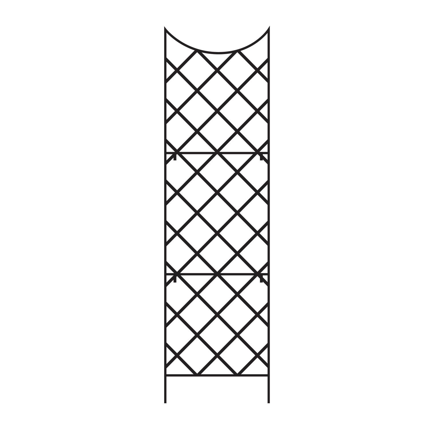 Panacea 89655 Giant Trellis, Black, 108"H