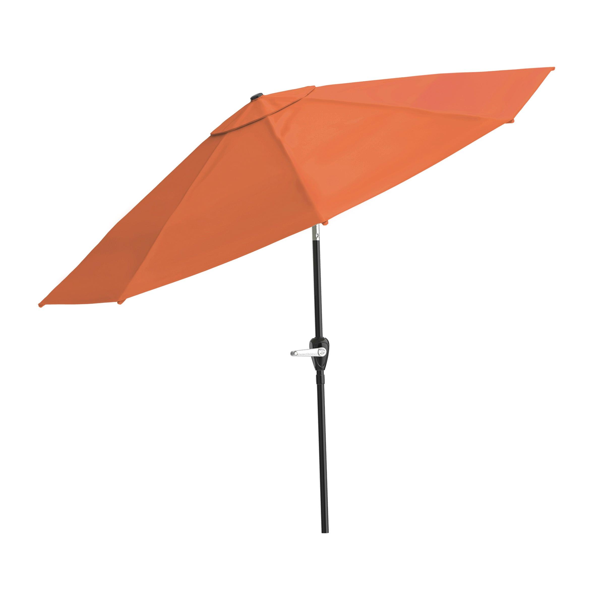 Pure Garden 10 Ft Patio Umbrella with Base, Orange