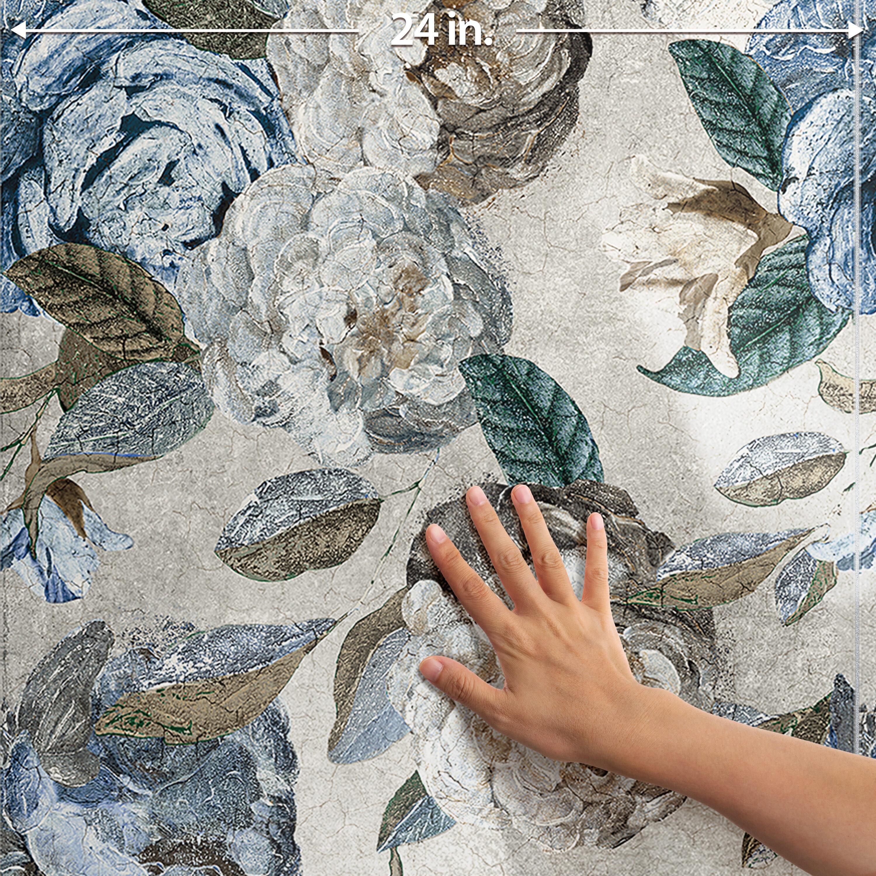 Merola Tile Parete Fiori 24" x 47" Porcelain Natural / Floral Wall & Floor Tile