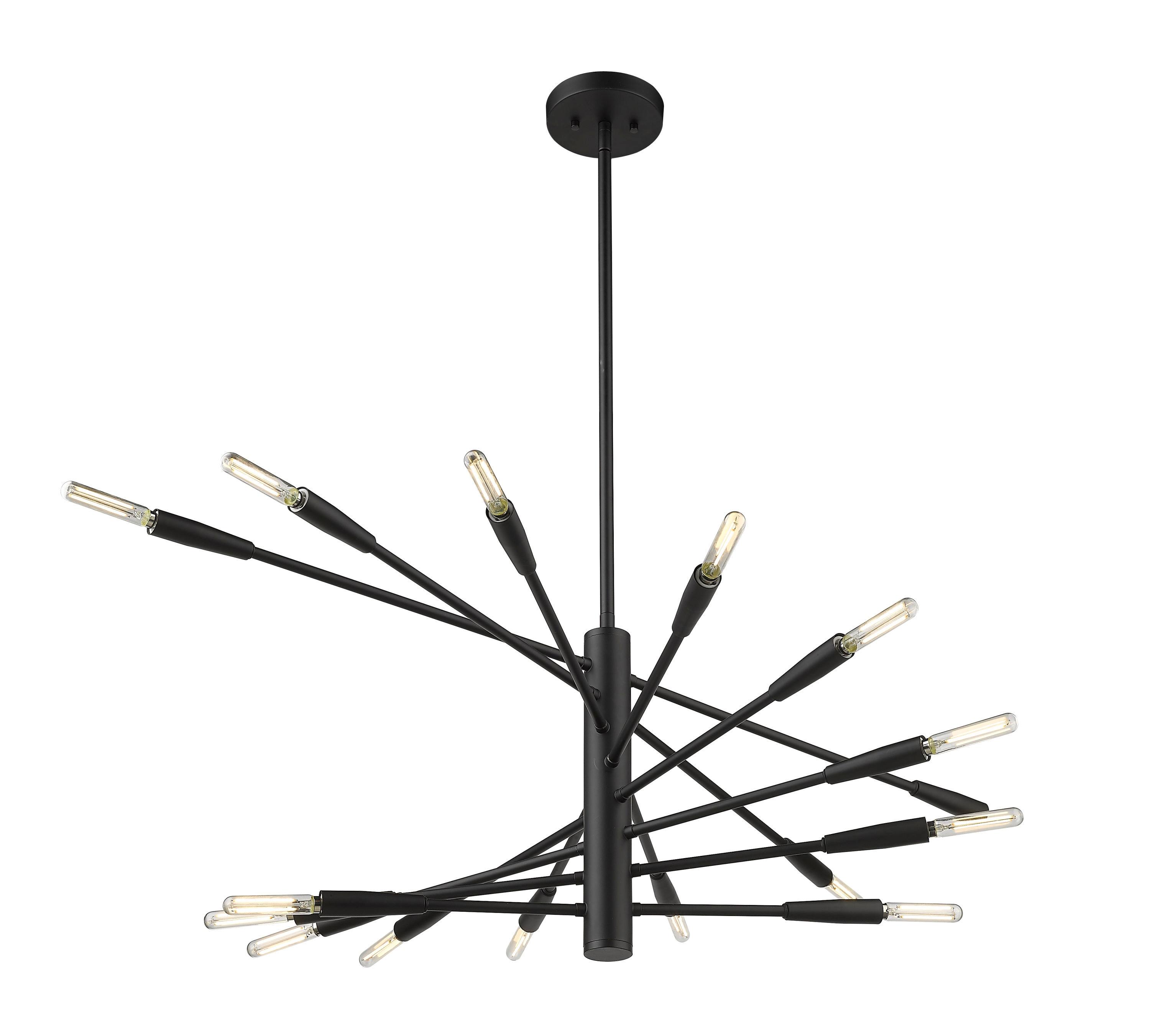 Z-Lite Ascension 16 - Light Chandelier in  Matte Black