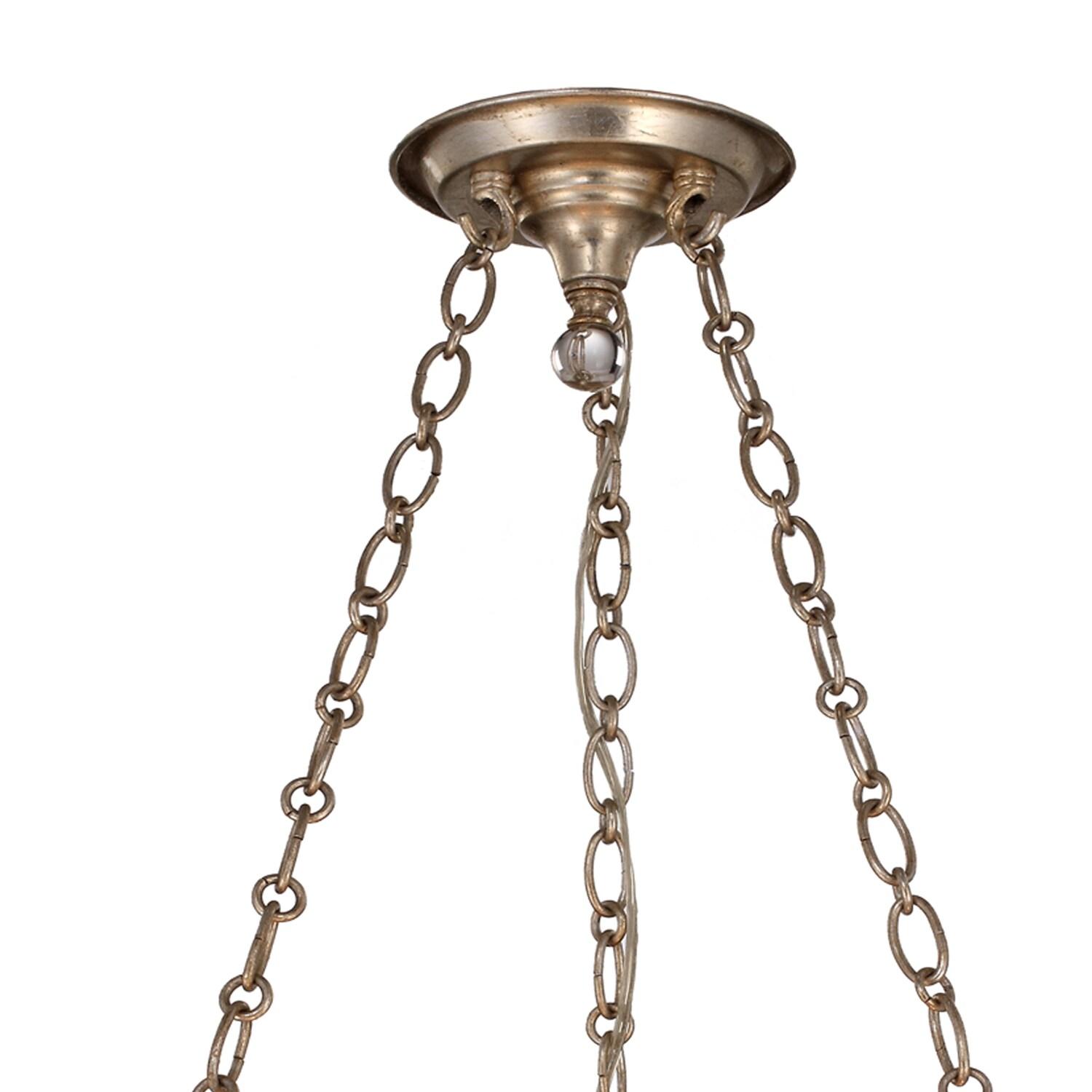 Crystorama Lighting - Three Light Chandelier - Chandelier - Sterling - Three
