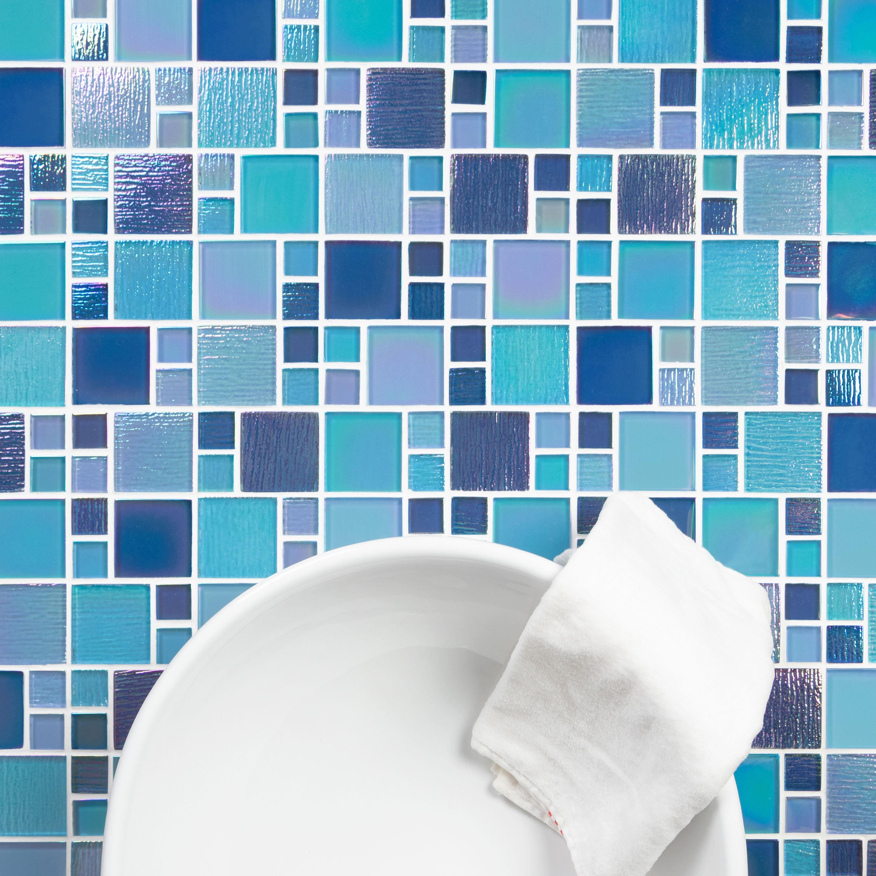 WS Tiles® Reflections Artista Glass Versailles Mosaic Sheet Tile