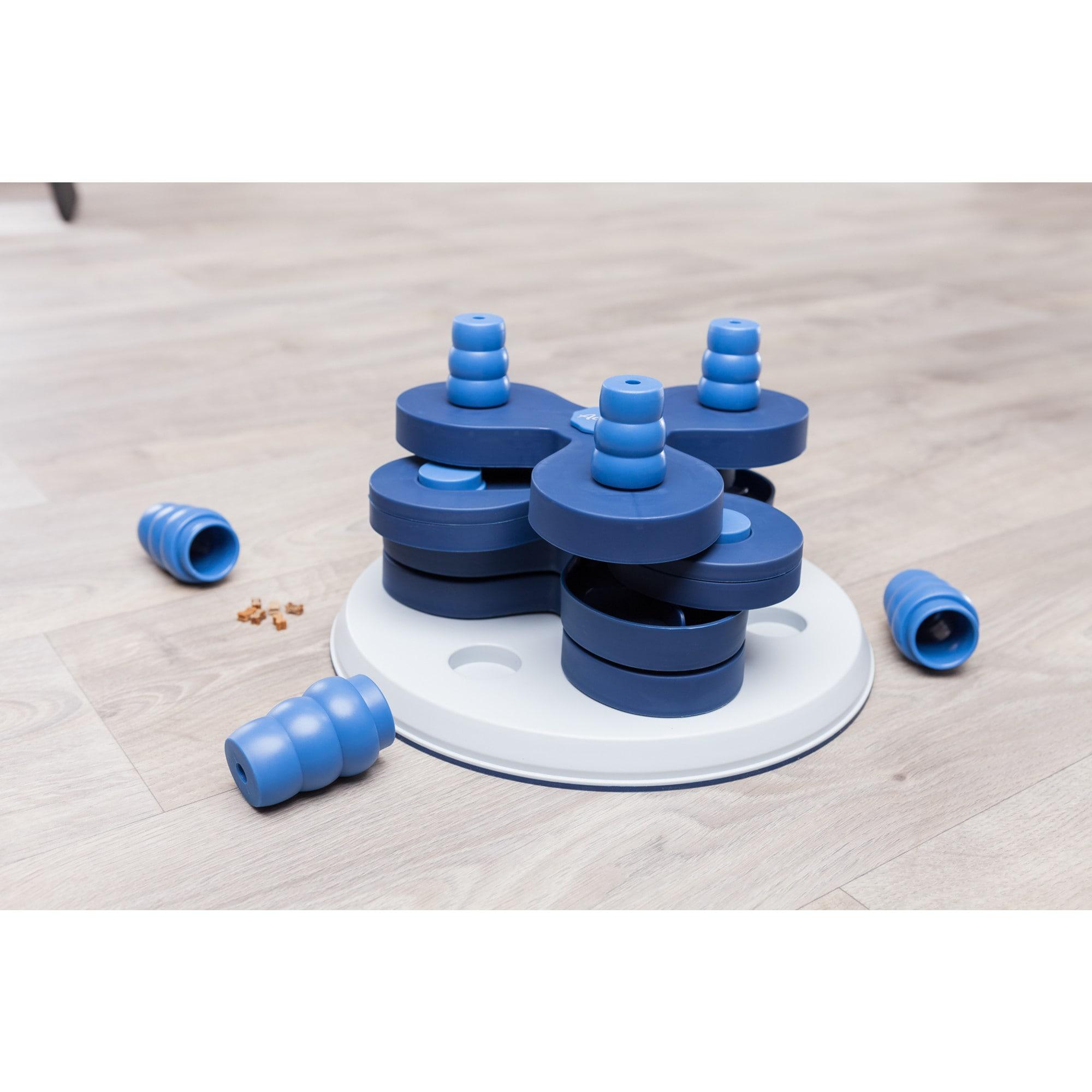 TRIXIE Dog Activity Flower Strategy Game, Level 3, Advanced Dog Puzzle Toy, Treat Dispenser