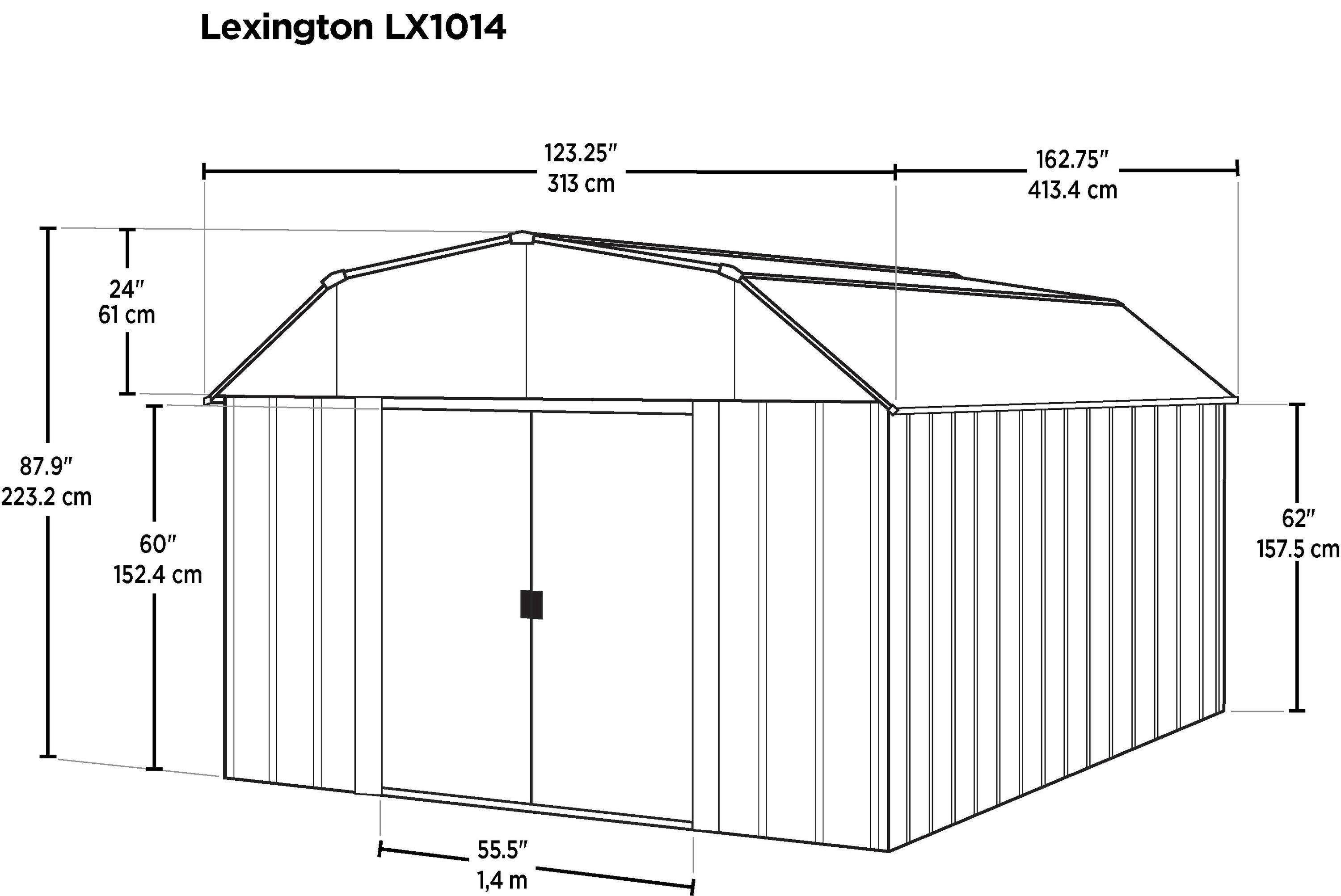 Arrow Lexington Shed, 10' x 14'