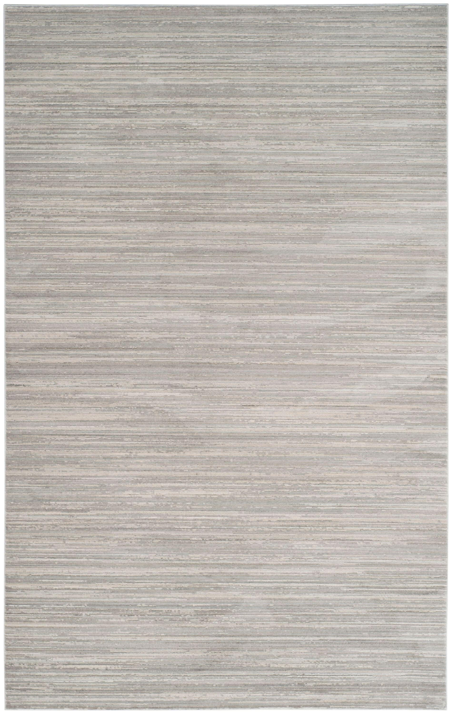 Safavieh Mystique Albox 5 x 8 (ft) Loomed Polyester Slate Rectangular Indoor Stripe Industrial Area rug
