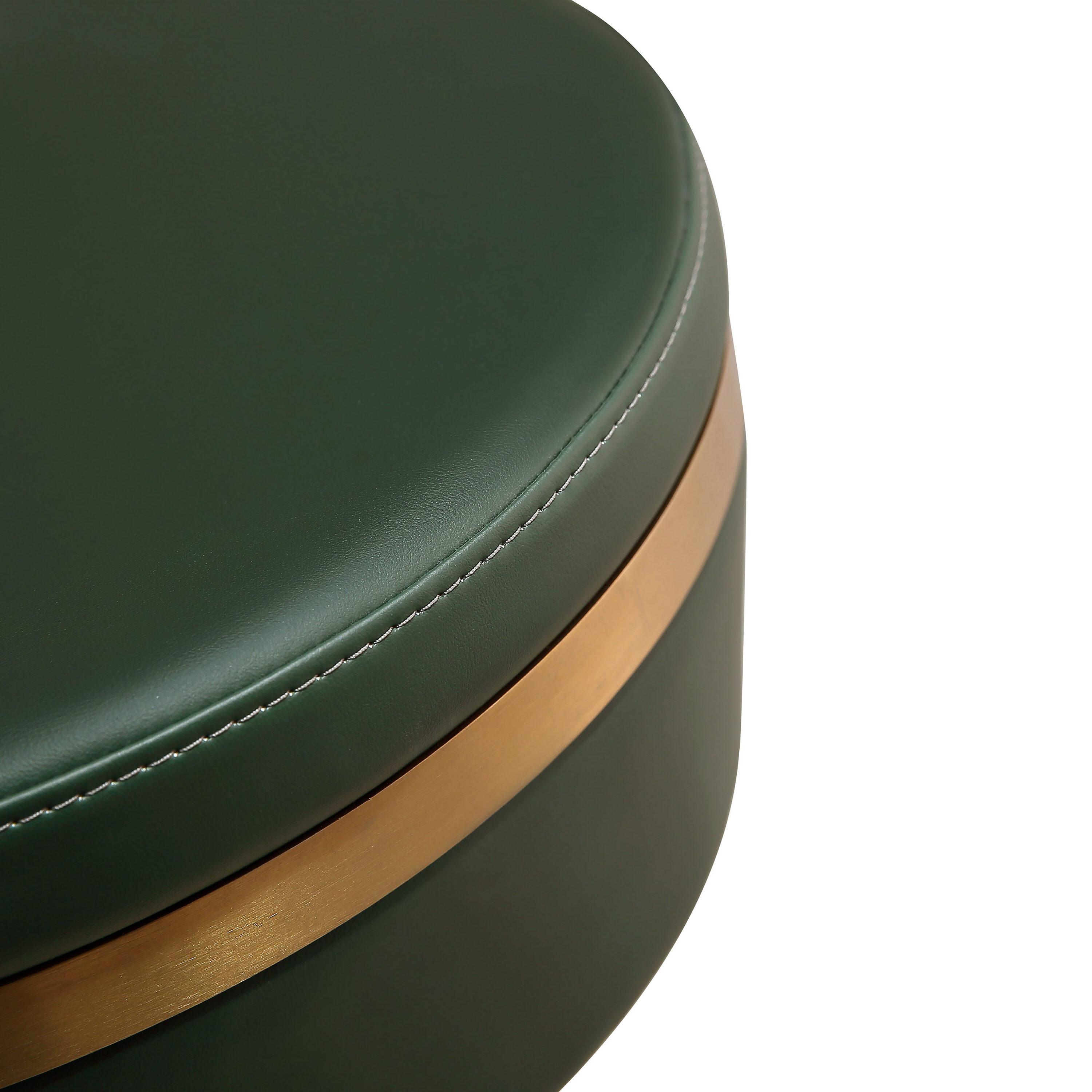 Astro Performance Vegan Leather Adjustable Stool Green Adjustable