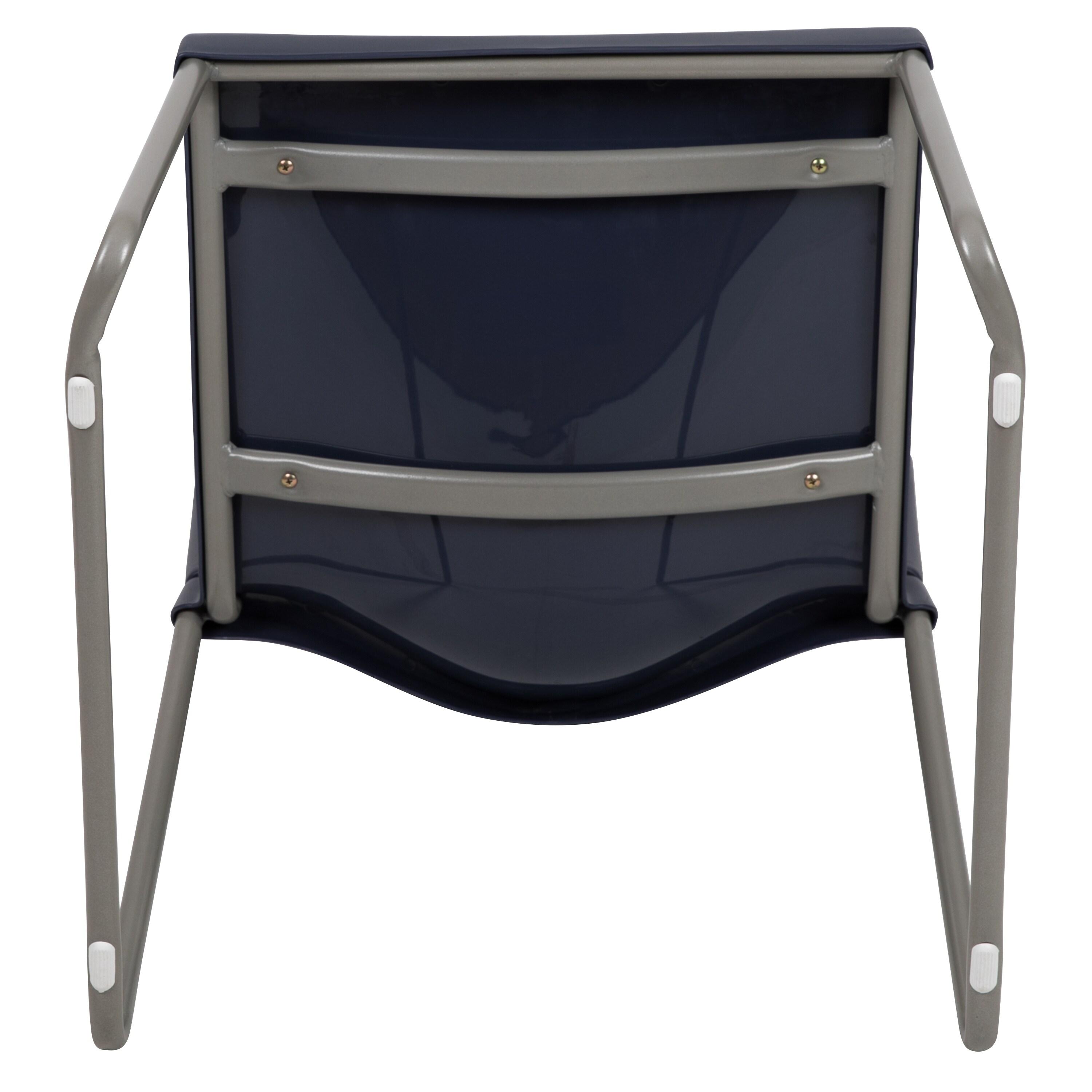 Flash Furniture Brielle Contoured Sled Base Stackable Waiting Room Chairs (Set of 5)
