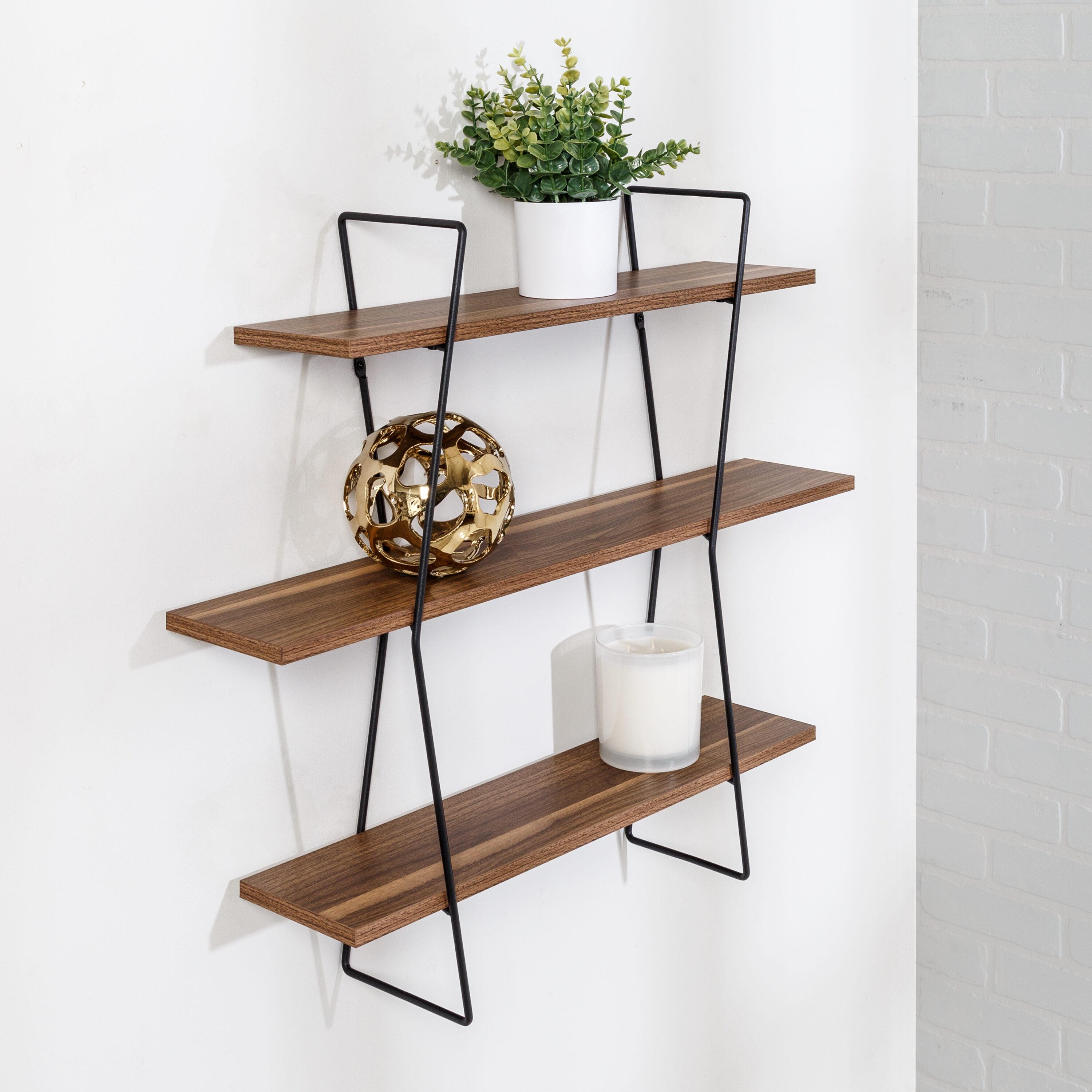 Honey-Can-Do 3 Tier Wall Shelf Metal