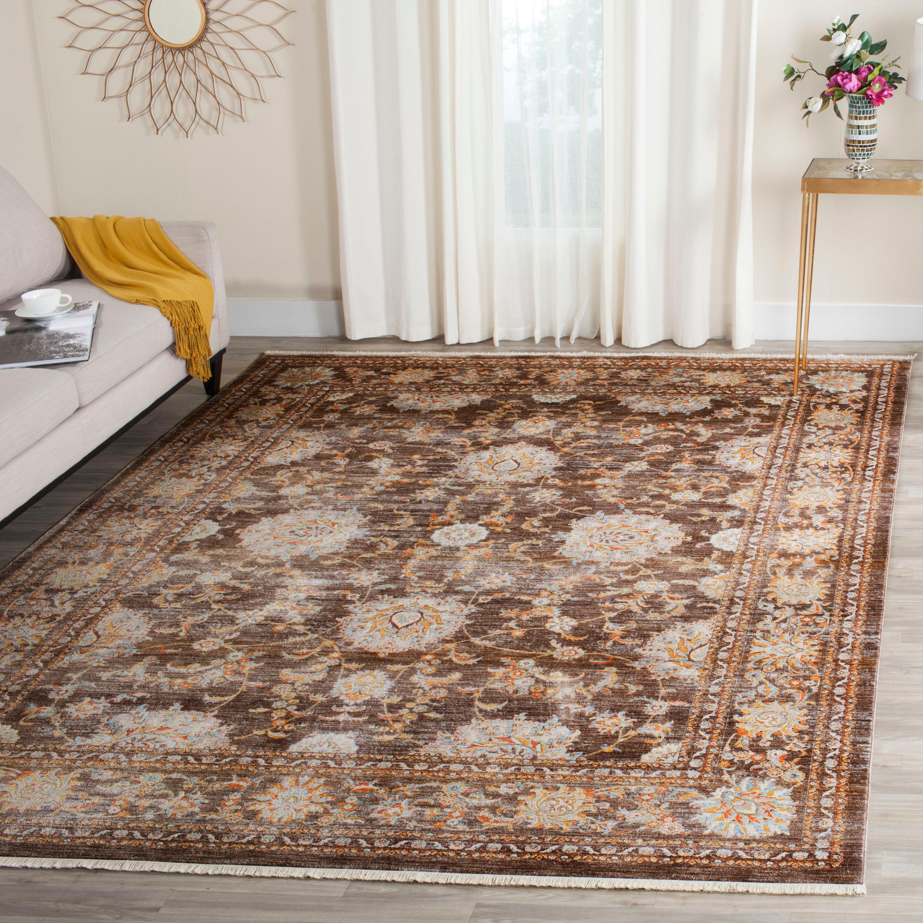 Vintage Persian VTP469 Power Loomed Indoor Area Rug - Brown/Multi - 6'x9' - Safavieh.