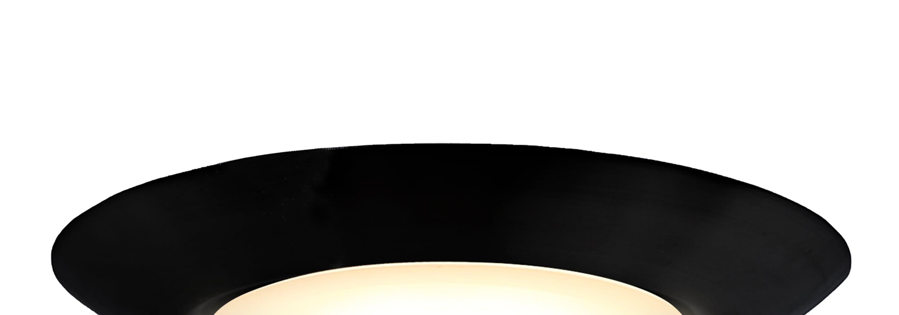 Sleek Polished Nickel 7'' LED Flushmount with Dimmable White Bowl Shade