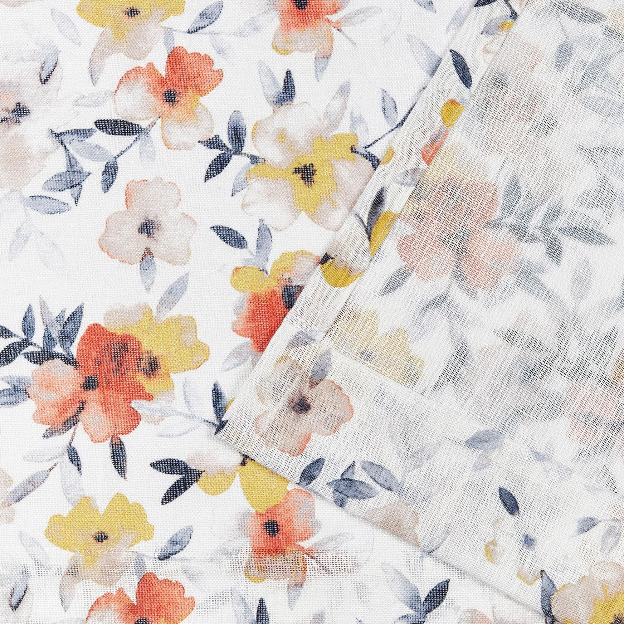 Nicole Miller Nicole Miller New York Hattie Light Filtering, Semi Sheer Rod Pocket Curtain Panels (Set of 2)