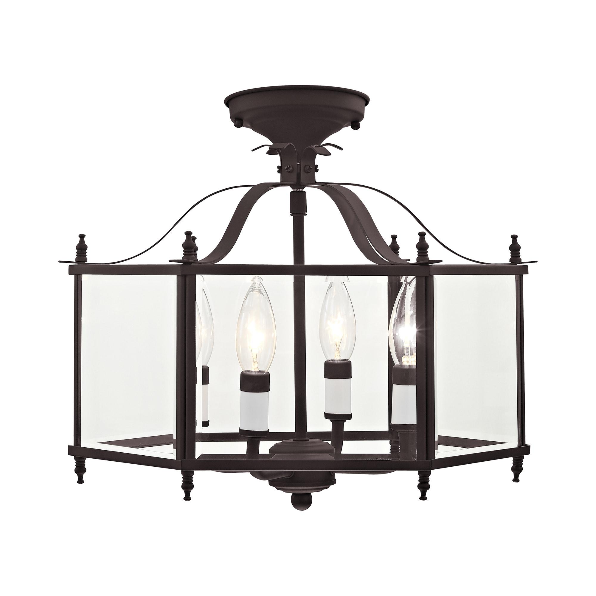 Livex Lighting Livingston 4 - Light Pendant in  Bronze