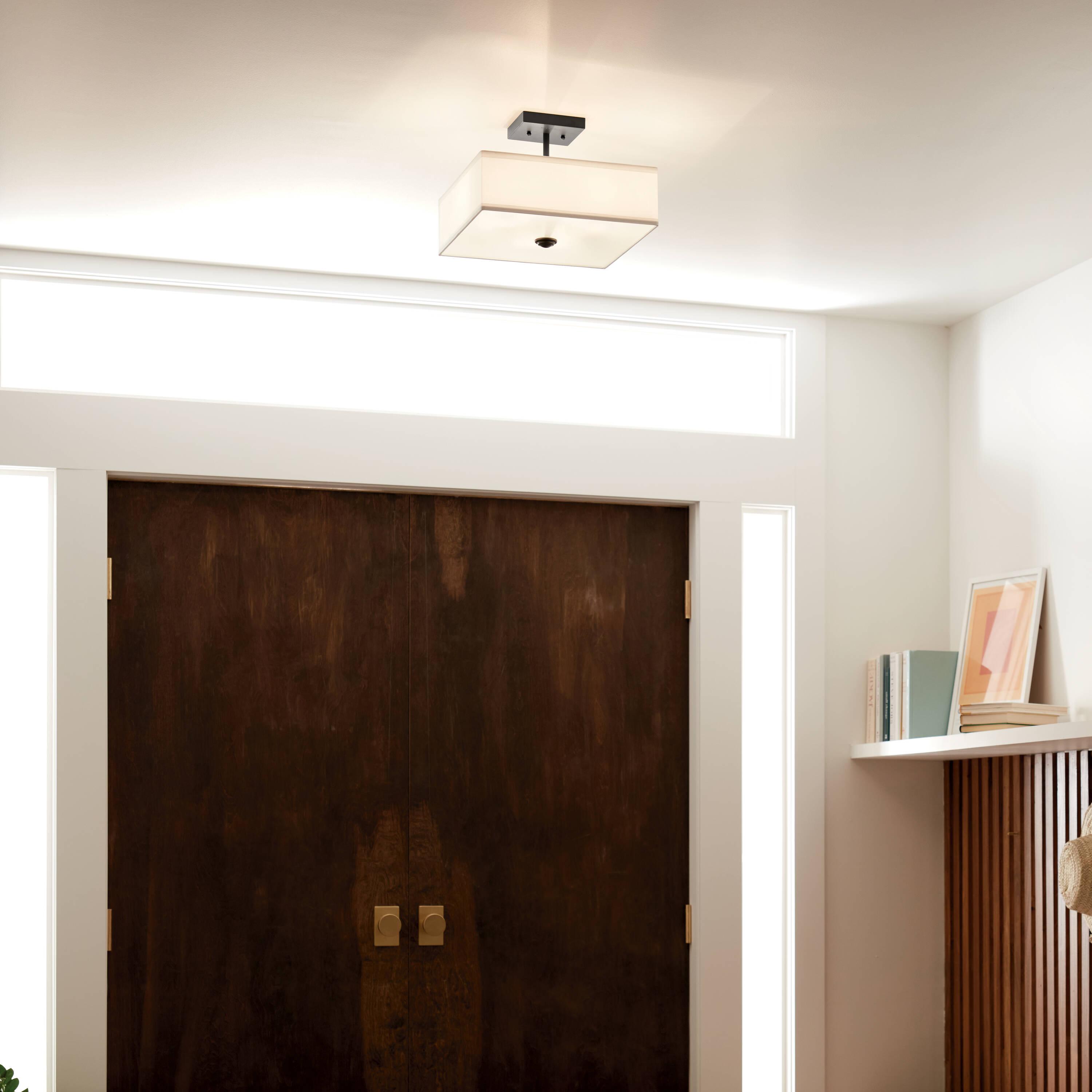 Kichler Lighting Shailene 3 - Light Semi-Flush Mount in  Black