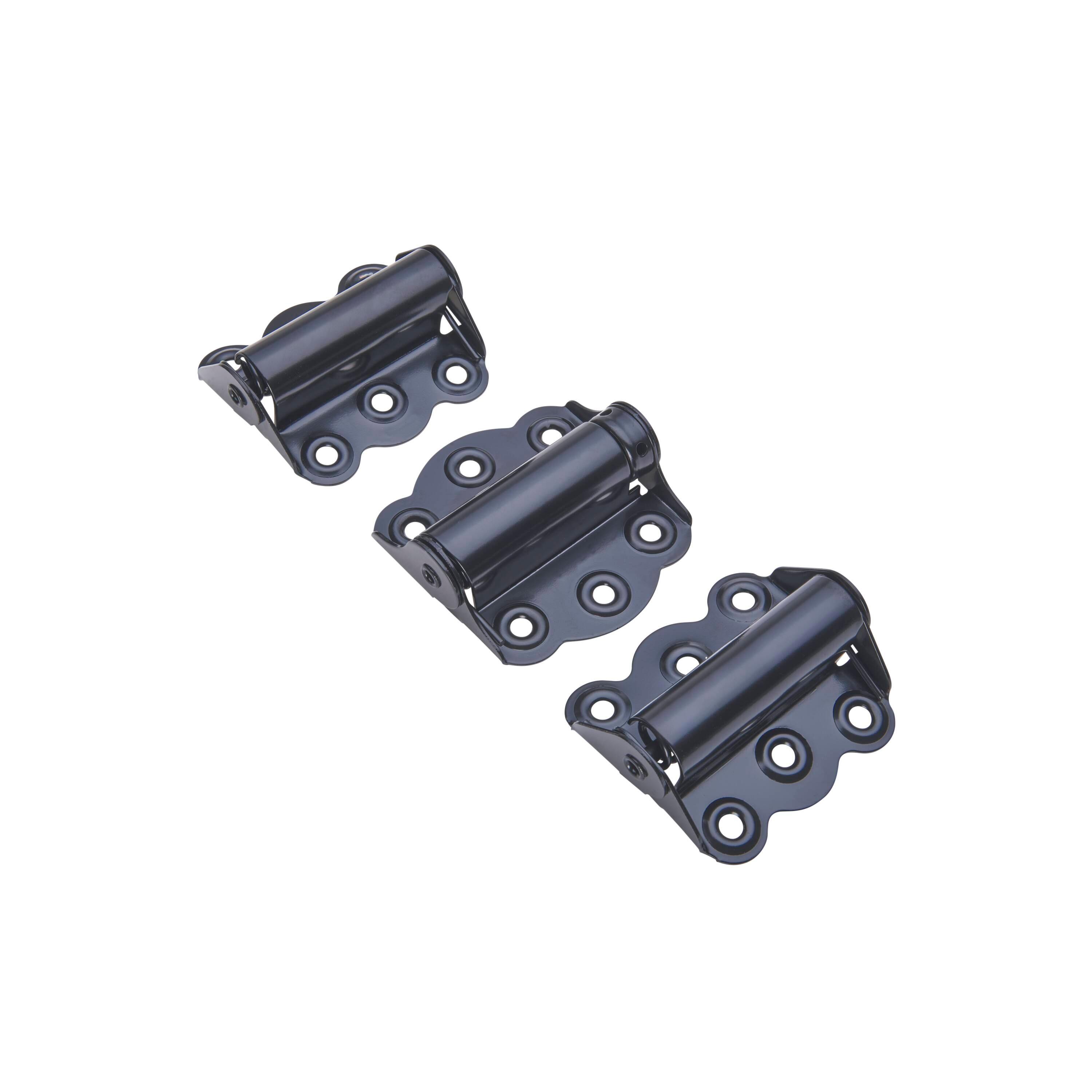 (3-Pk) Wright Products Adjustable  Self Closing Door Hinges Black 2-3/4" V226BL